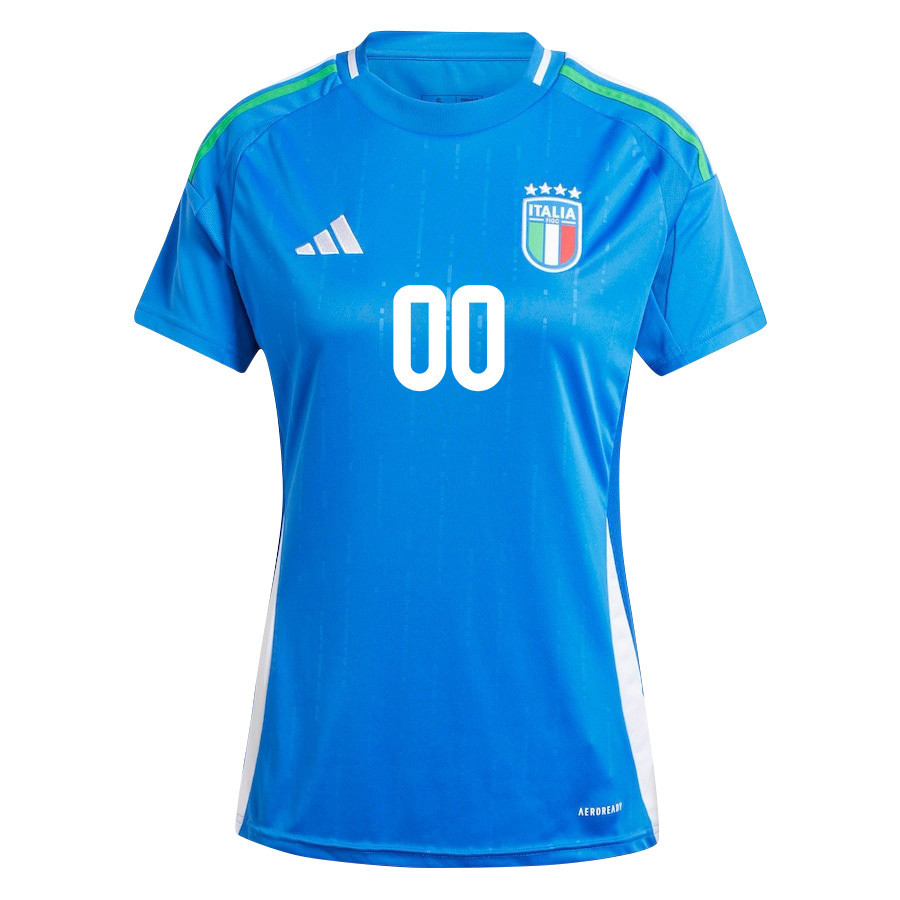 Italy National Team 2024/25 Home Custom Women Jersey - Blue