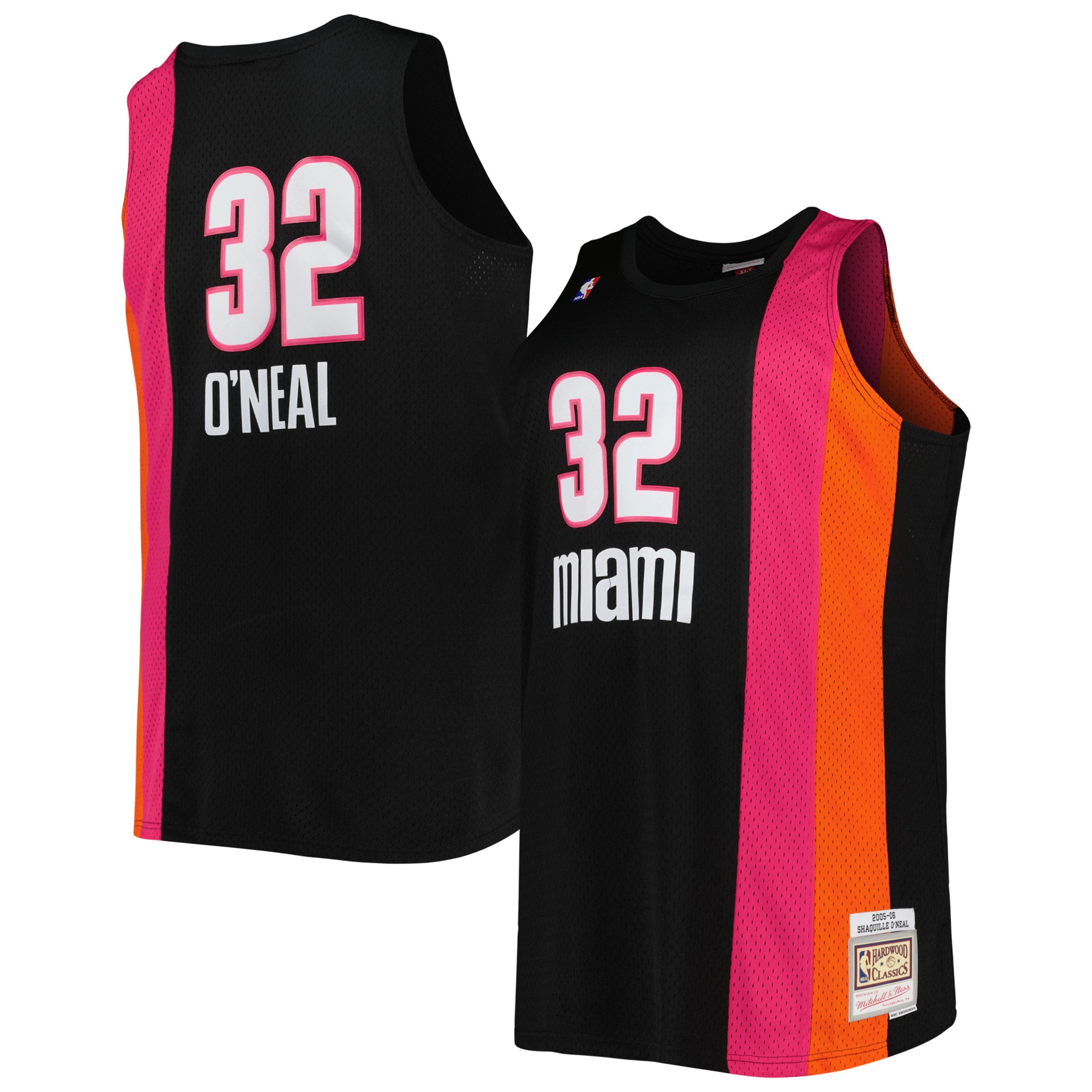 Shaquille O'Neal Miami Heat Mitchell & Ness Big & Tall Hardwood Classics 2005\/06 Swingman Jersey - Black