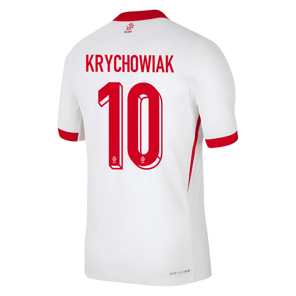 Grzegorz Krychowiak 10 Poland National Team 2024/25 Home Men Jersey - White