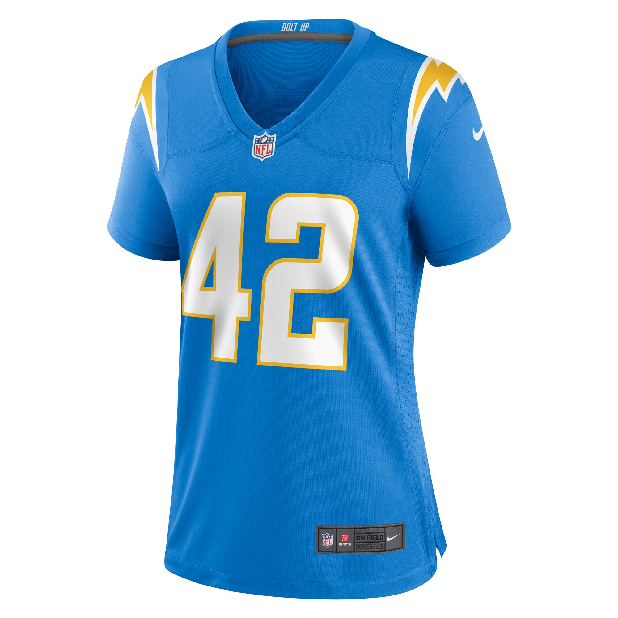 Elijah Dotson Los Angeles Chargers  Women's Team Game Jersey -  Powder Blue