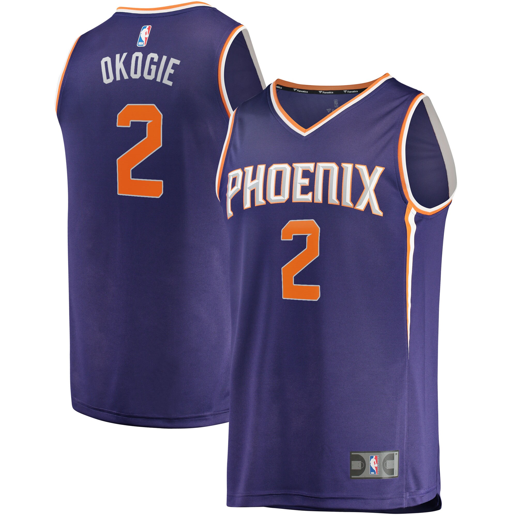 Josh Okogie Phoenix Suns Fanatics Fast Break Replica Jersey - Icon Edition - Purple