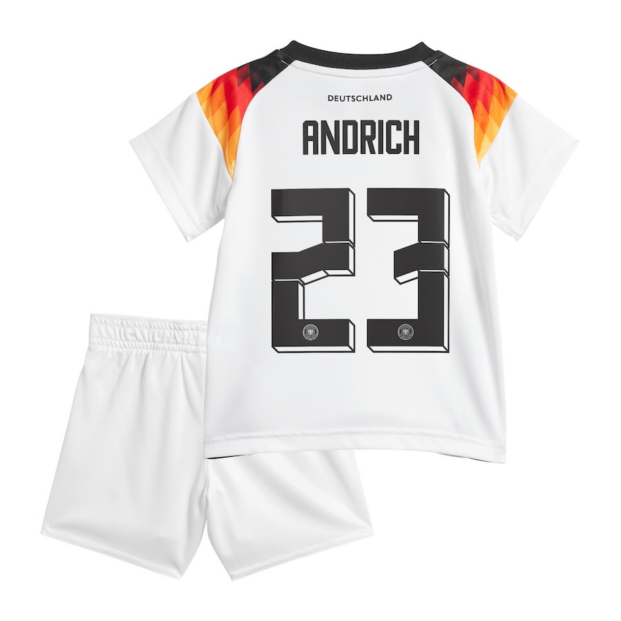 Robert Andrich 23 Germany National Team 2024 Home YOUTH Kit Jersey - White