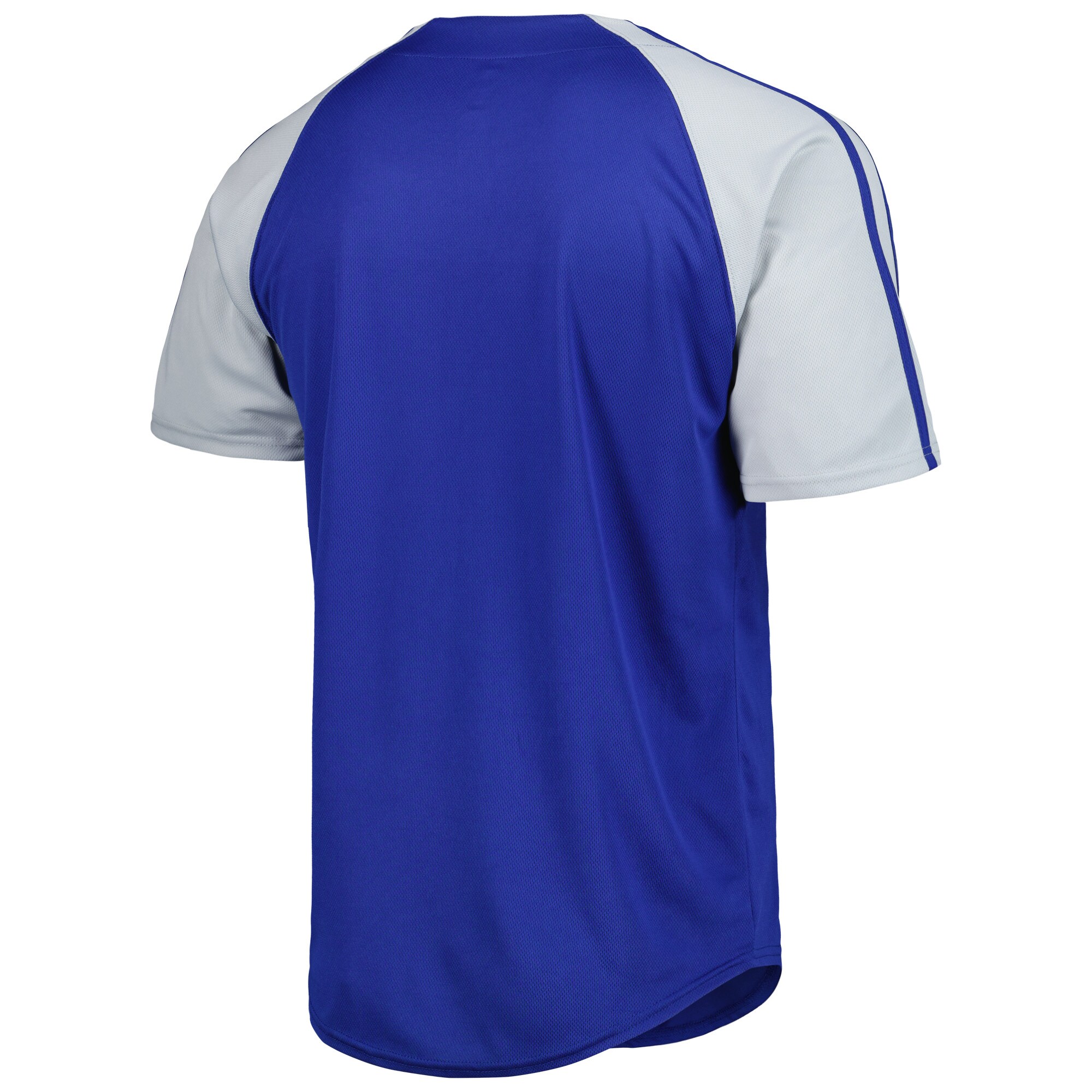 Los Angeles Dodgers Stitches Button-Down Raglan Fashion Jersey - Royal