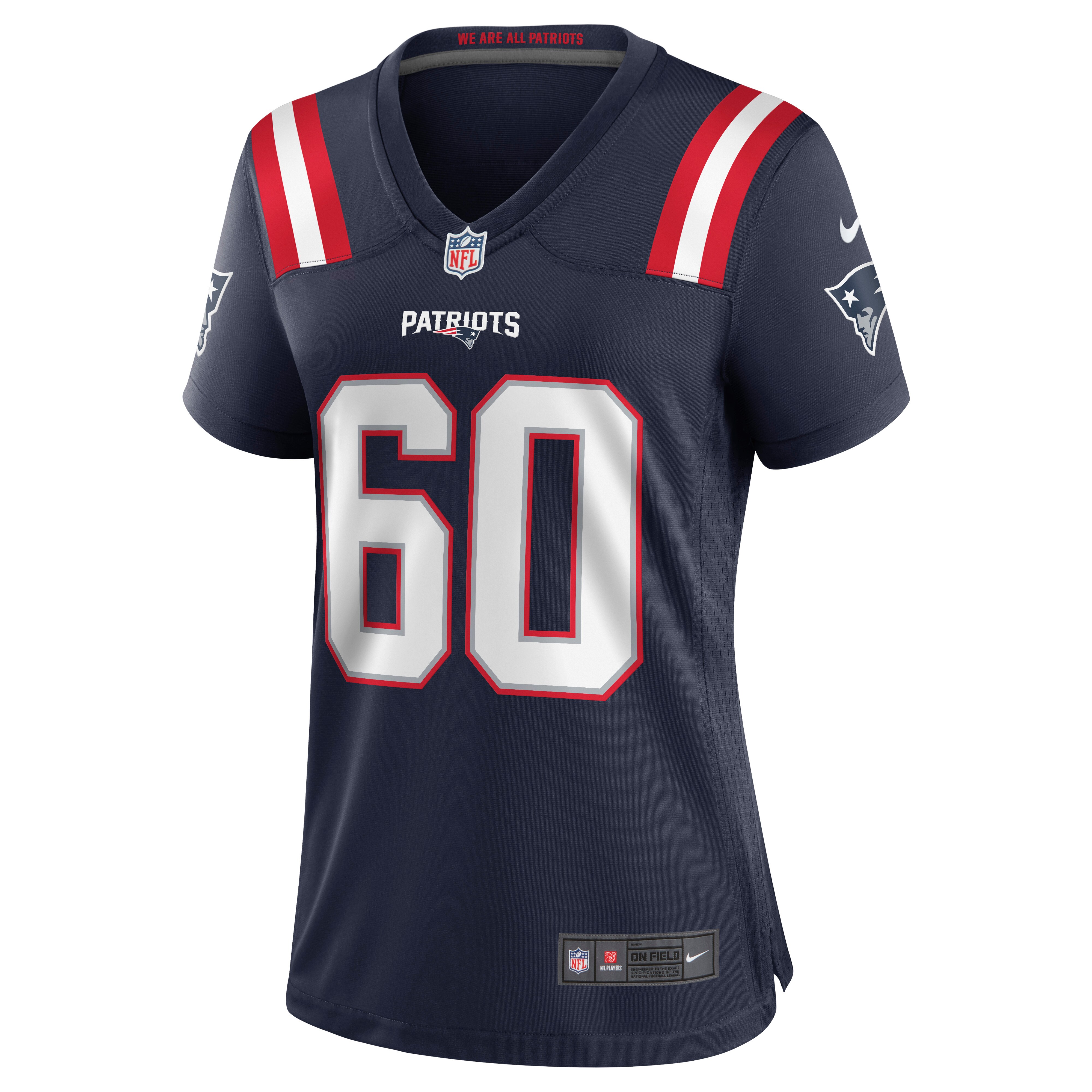 David Andrews New England Patriots  Women's Game Jersey - Navy