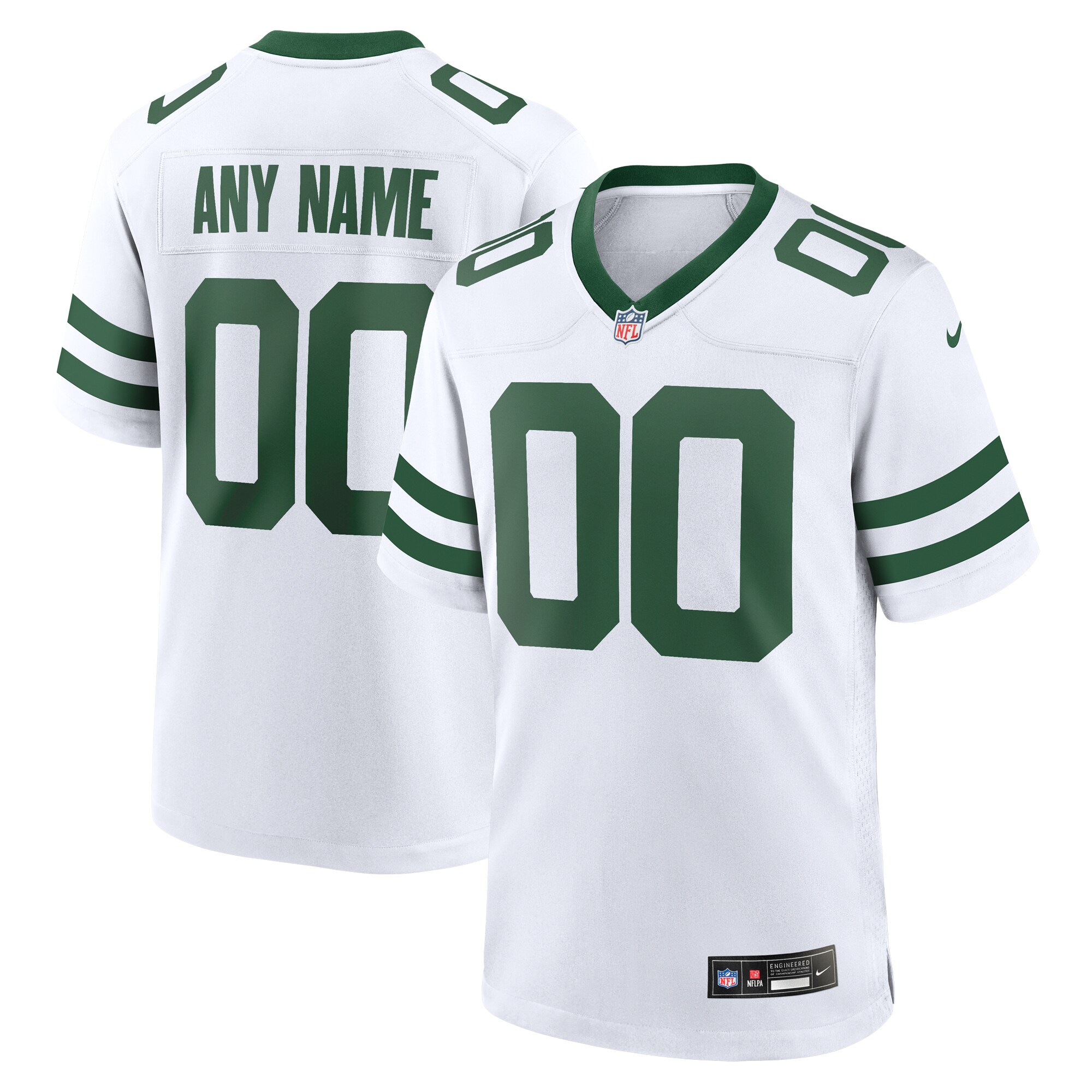 New York Jets  Custom Game Jersey - Legacy White