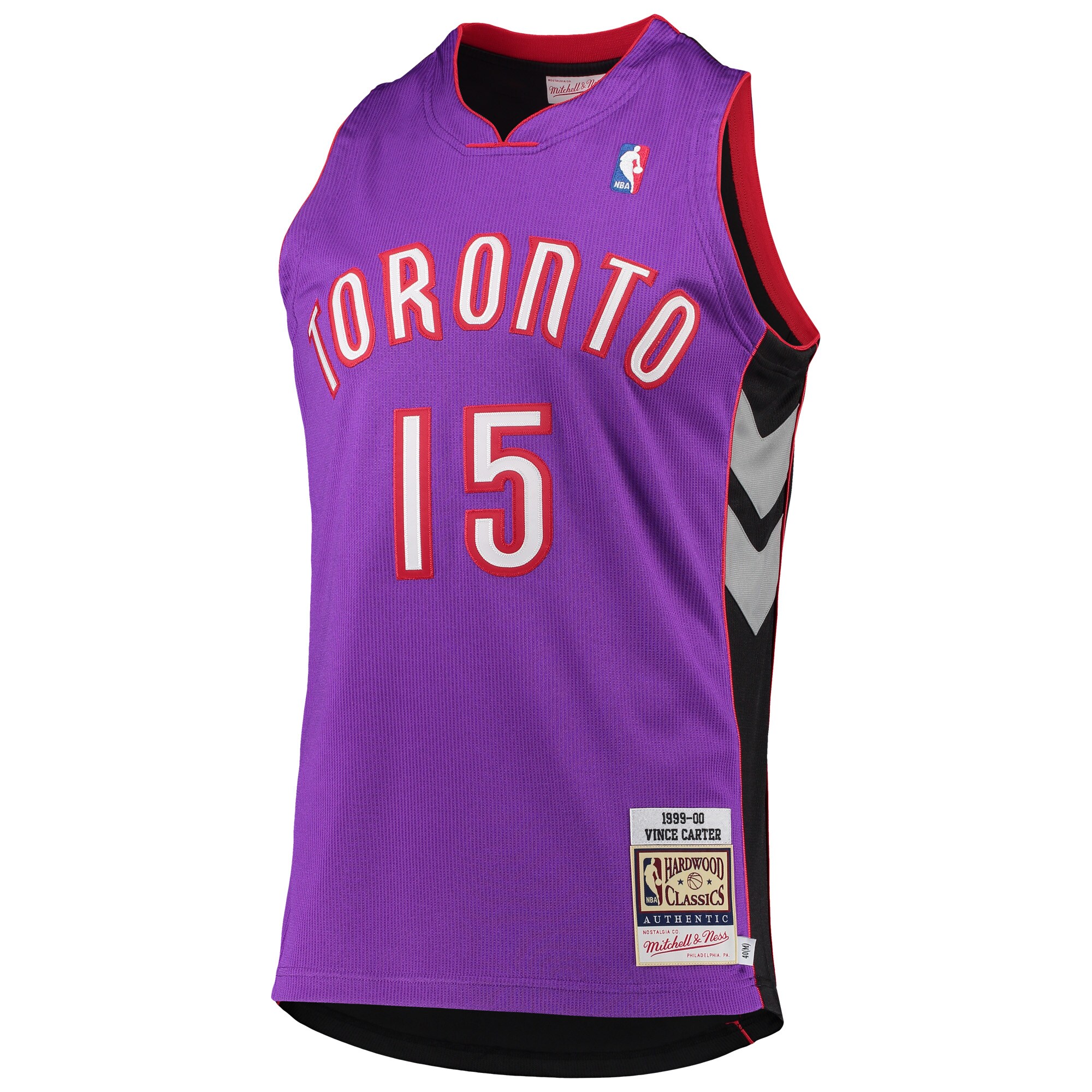 Vince Carter Toronto Raptors Mitchell & Ness 1999\/2000 Hardwood Classics Authentic Jersey - Purple
