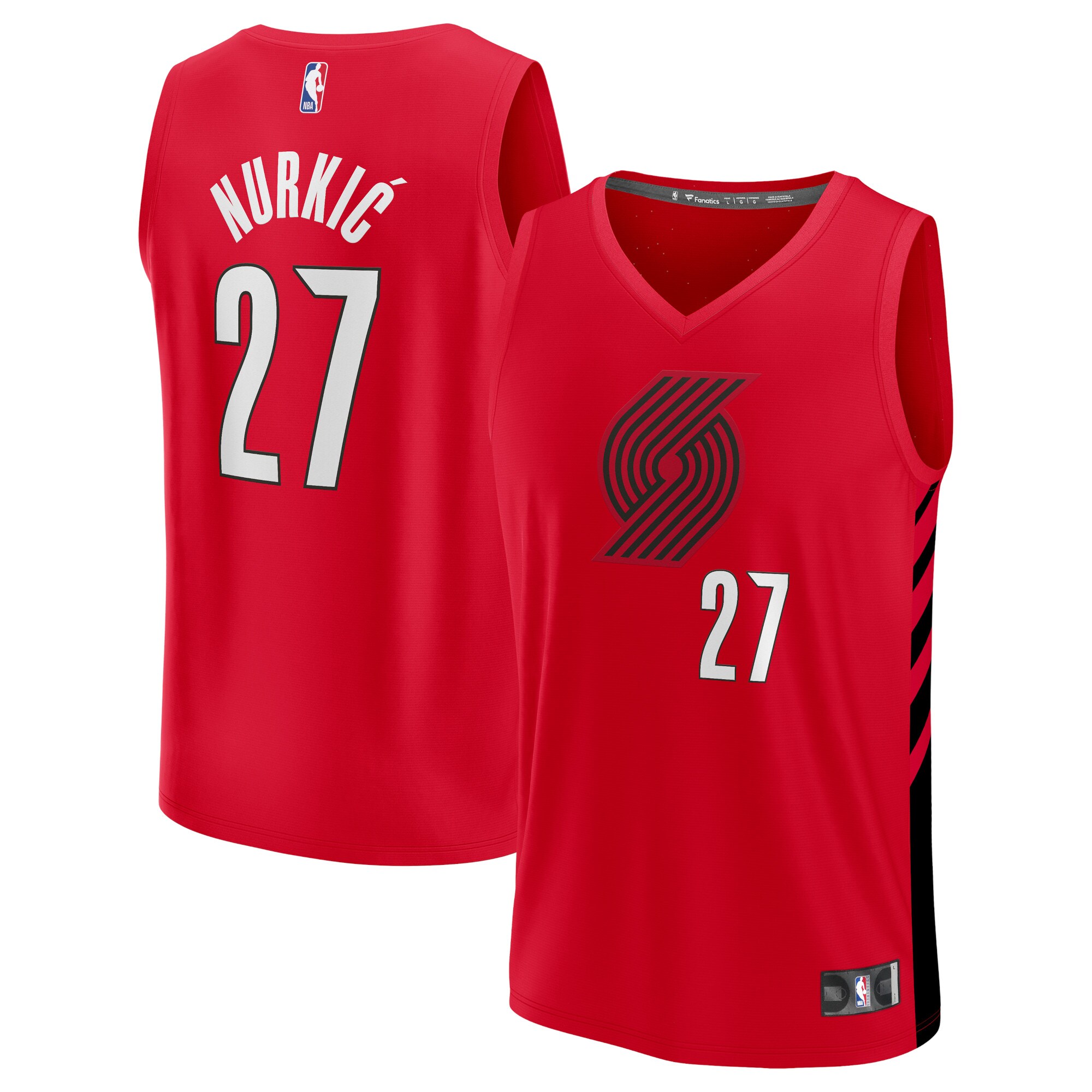 Jusuf Nurkic Portland Trail Blazers Fanatics Fast Break Replica Player Jersey - Statement Edition - Red