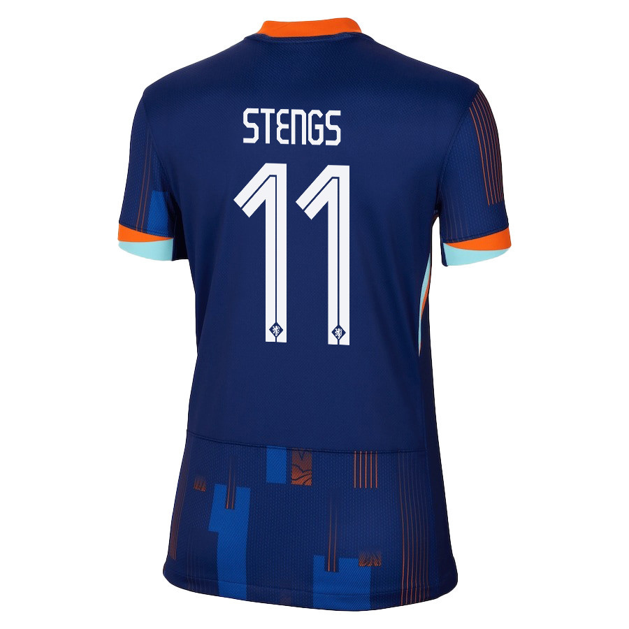 Calvin Stengs 11 Netherlands National Team 2024/25 Away WOMEN Jersey - Navy