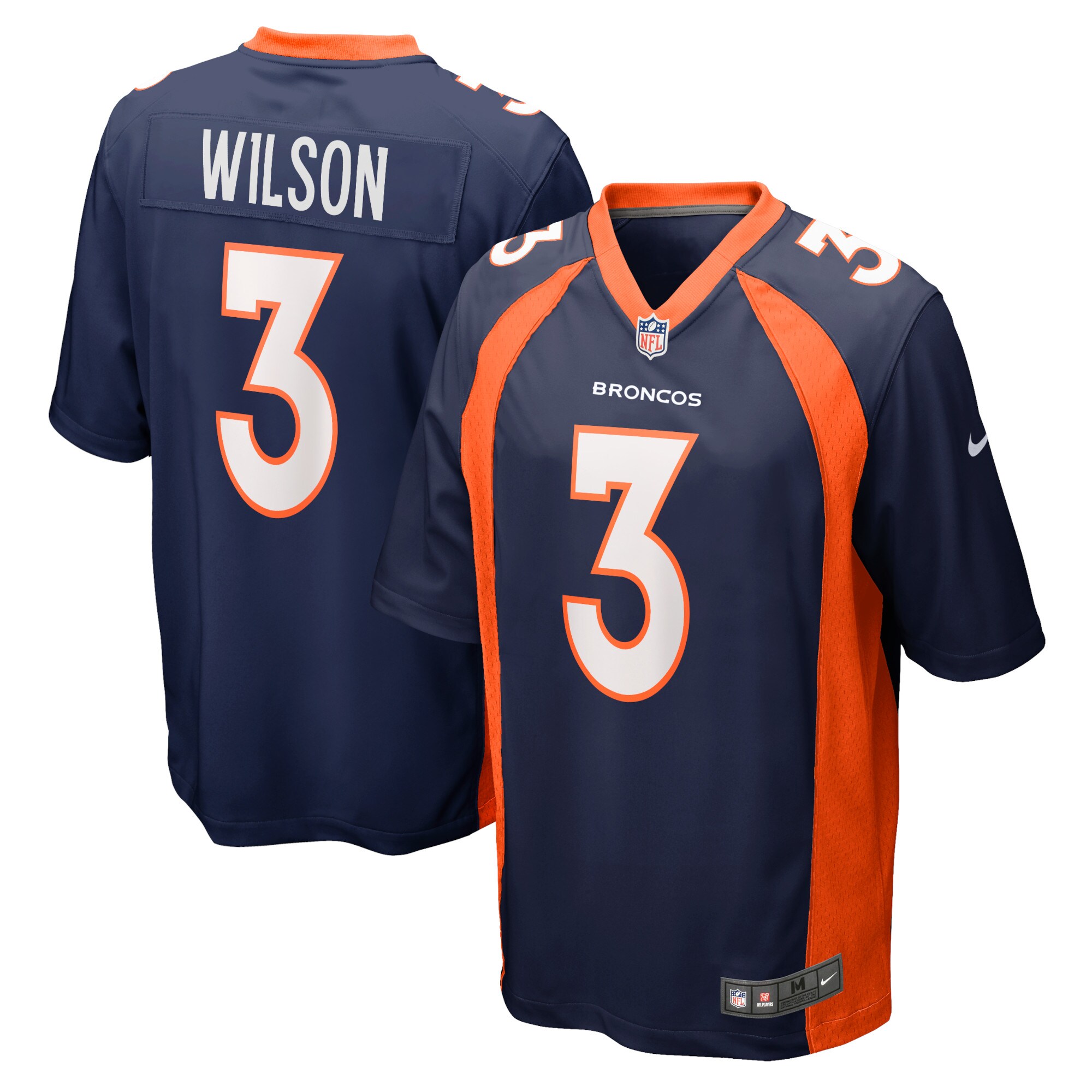 Russell Wilson Denver Broncos  Youth Game Jersey - Navy