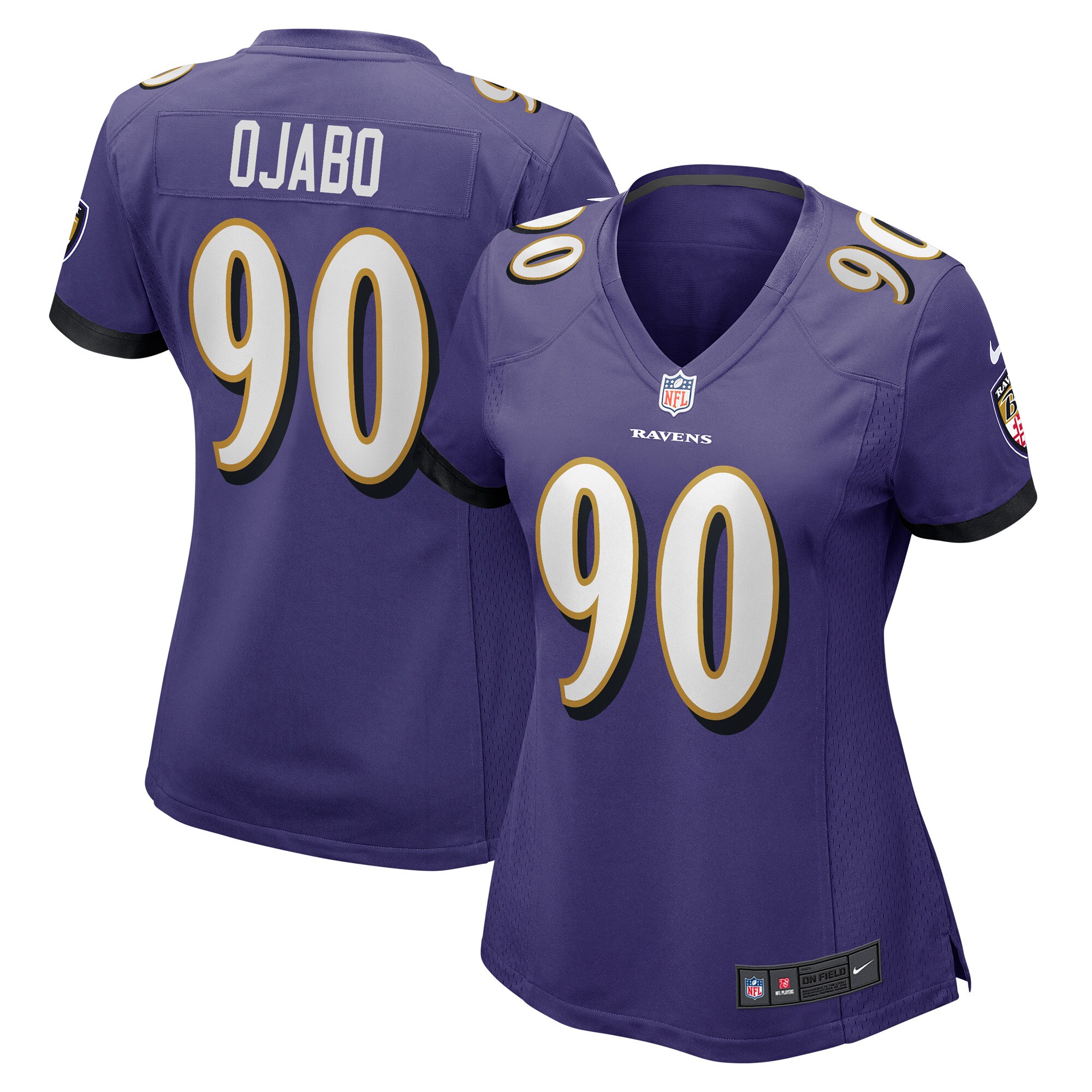 David Ojabo Baltimore Ravens  Women's Game Player Jersey - Purple