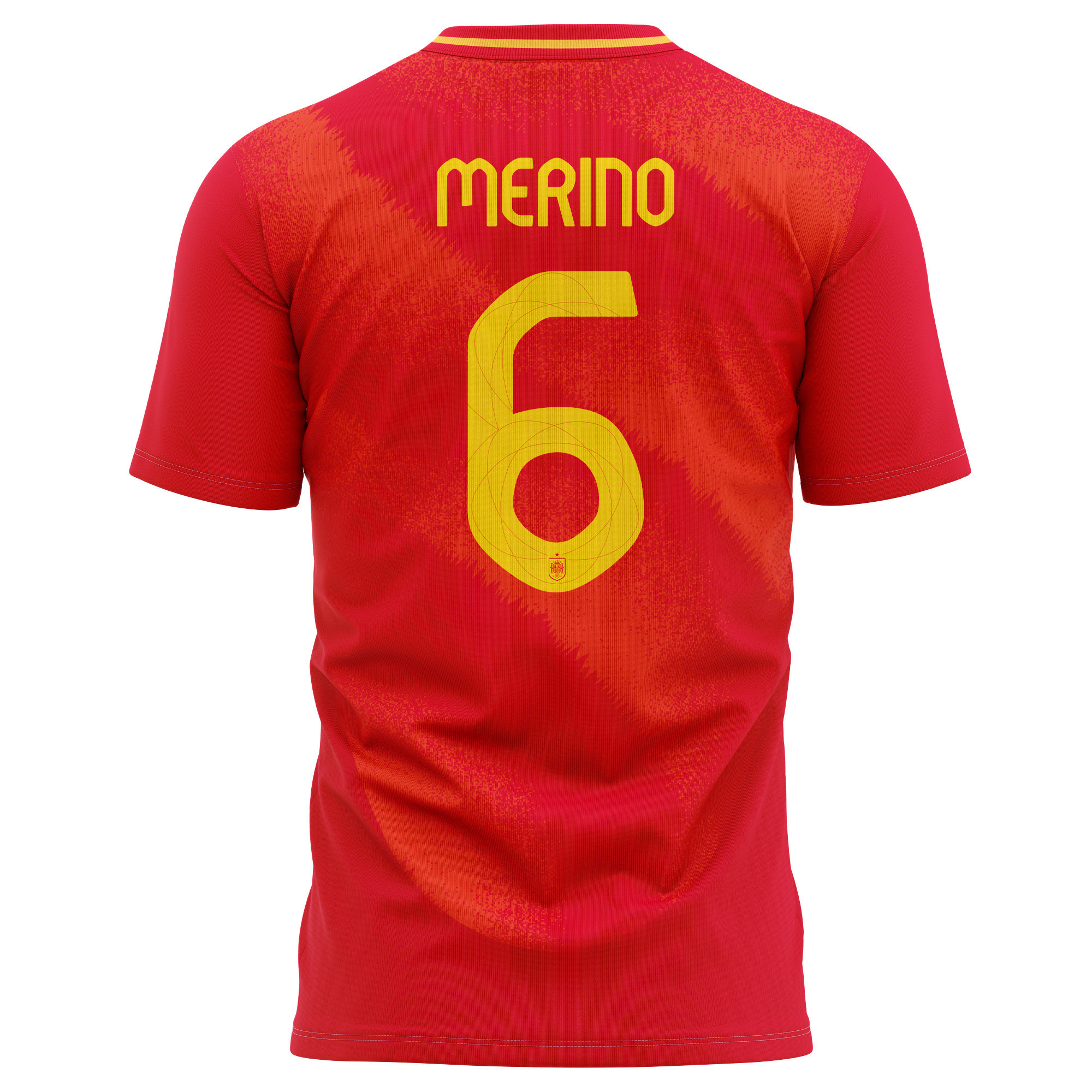 Mikel Merino 6 Spain National Team 2024 Home Kits AOP T-shirt - Red