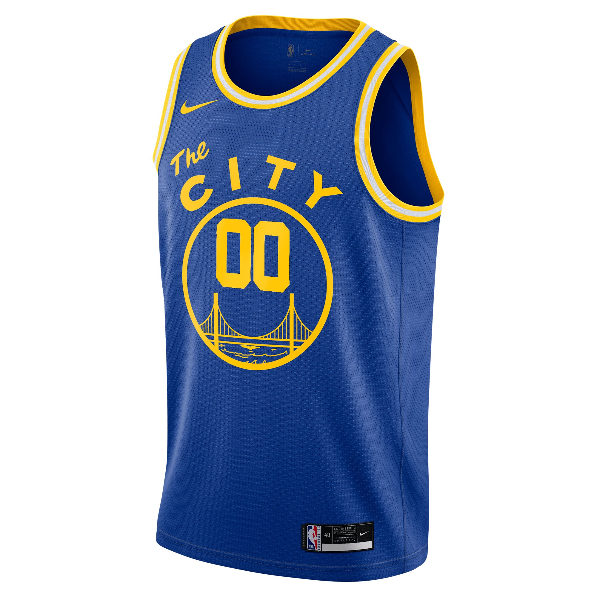 Golden State Warriors  2020\/21 Hardwood Classics Swingman Custom Jersey - Blue