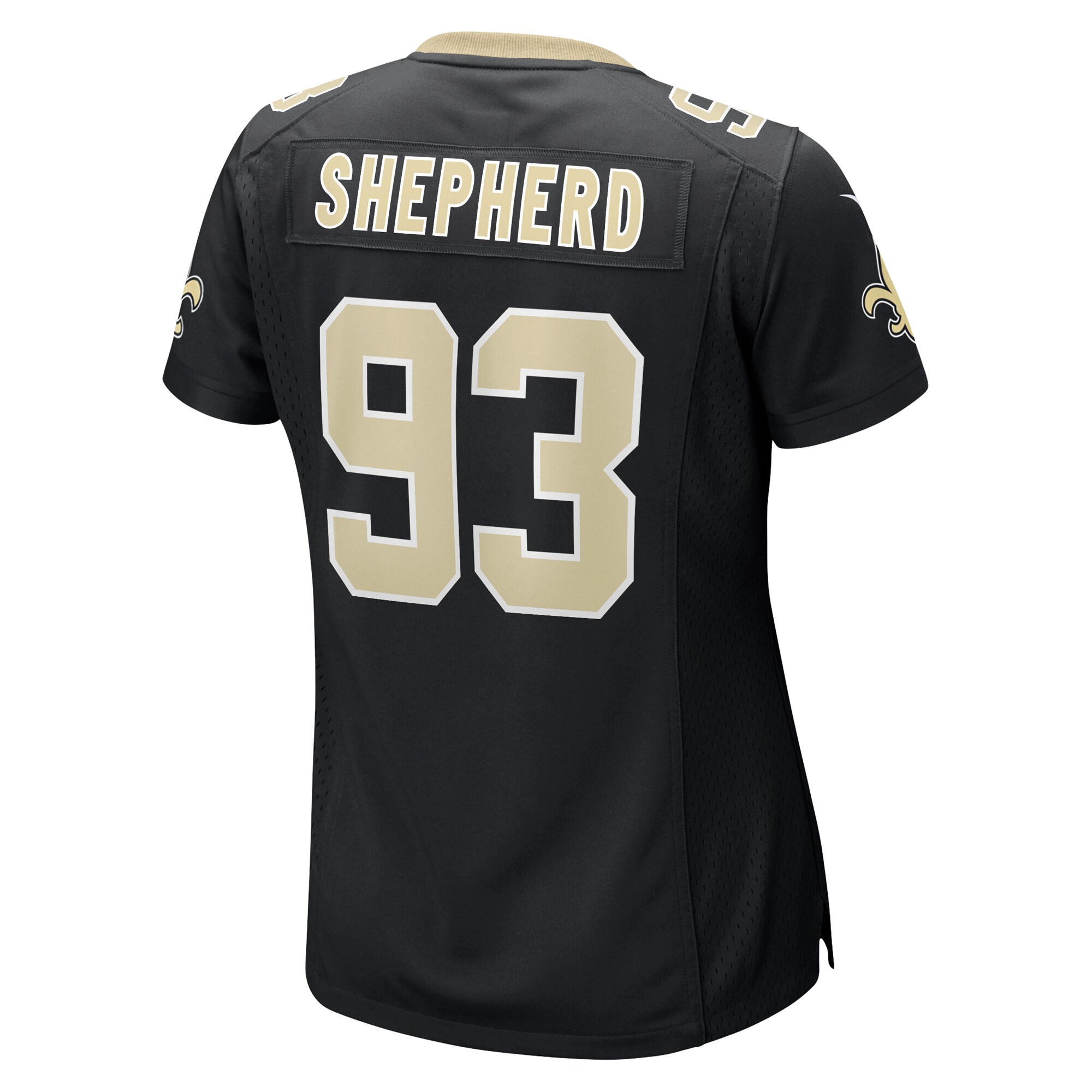 Nathan Shepherd New Orleans Saints  Women's Game Jersey - Black