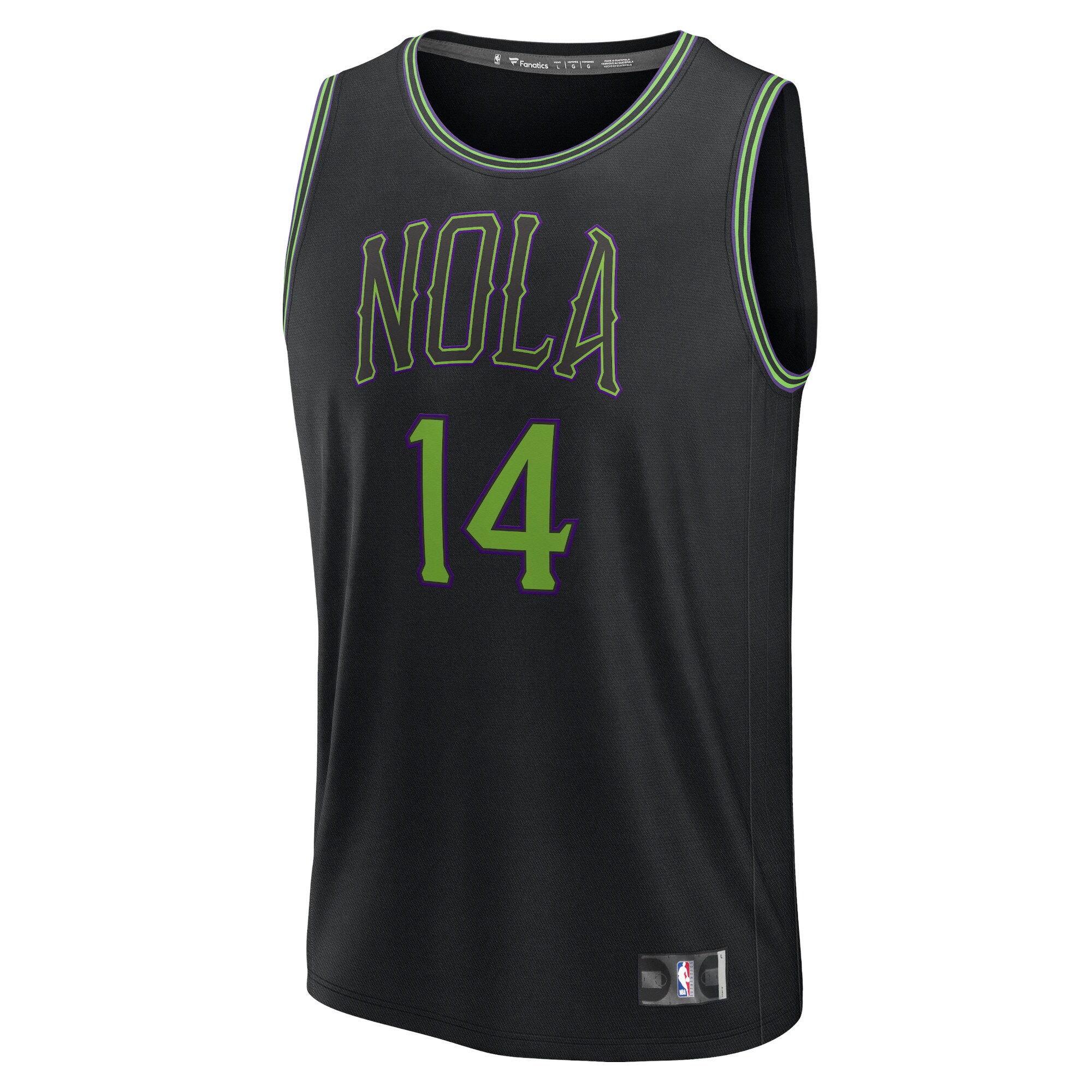 Brandon Ingram New Orleans Pelicans Fanatics Fast Break Jersey - Black - City Edition