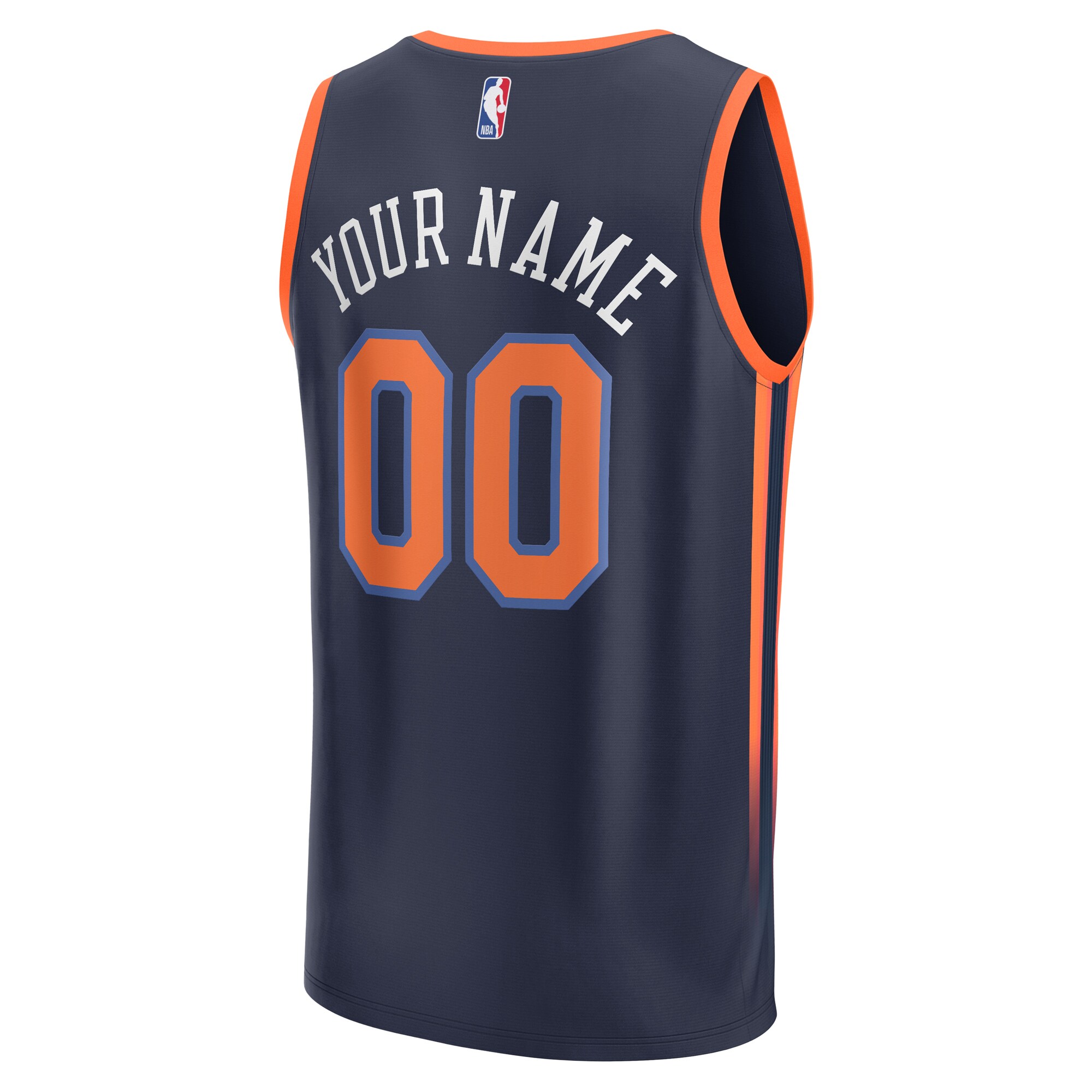 New York Knicks Fanatics Youth Fast Break Replica Custom Jersey - Statement Edition - Navy