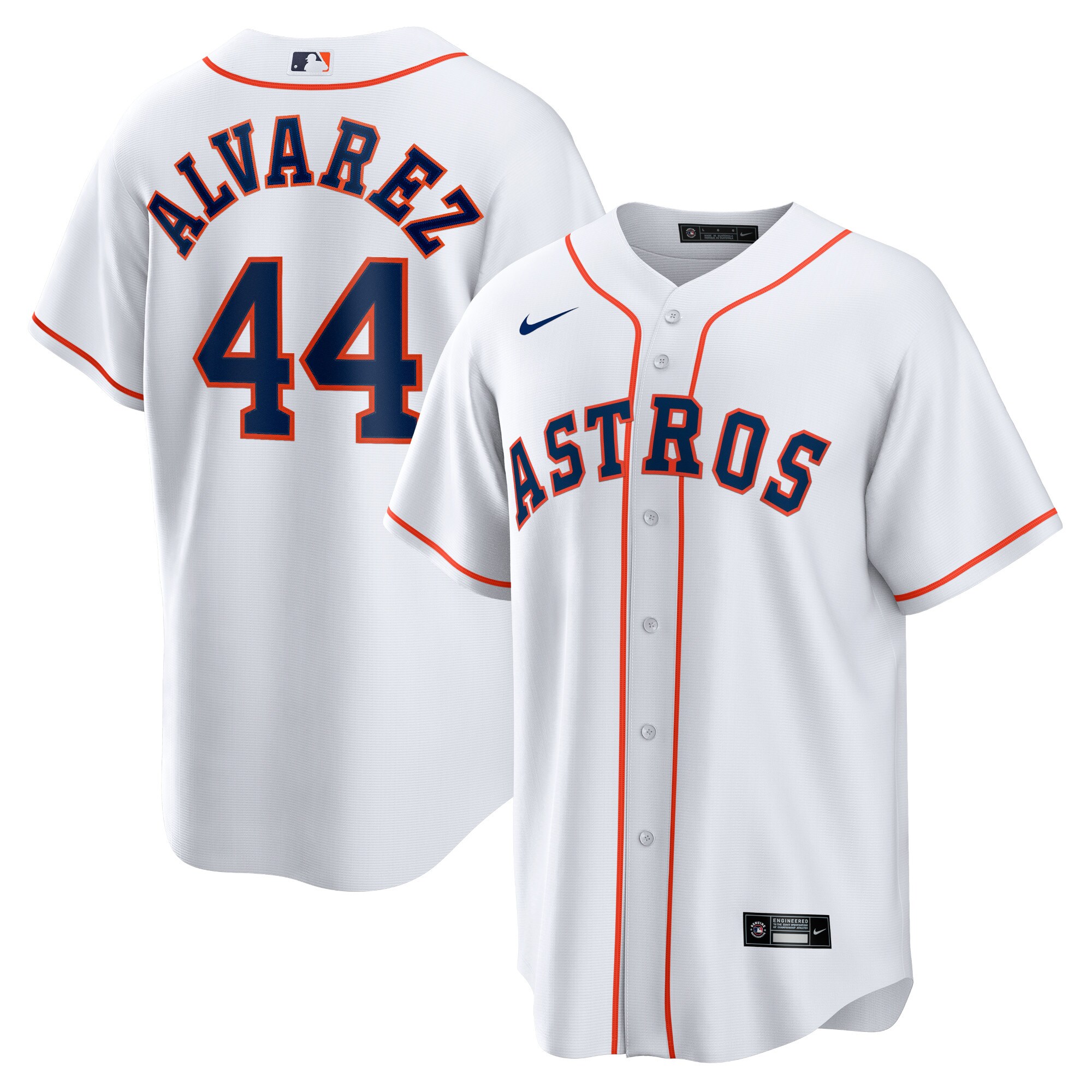 Yordan \u00c3\u0081lvarez Houston Astros  Home Replica Player Jersey - White