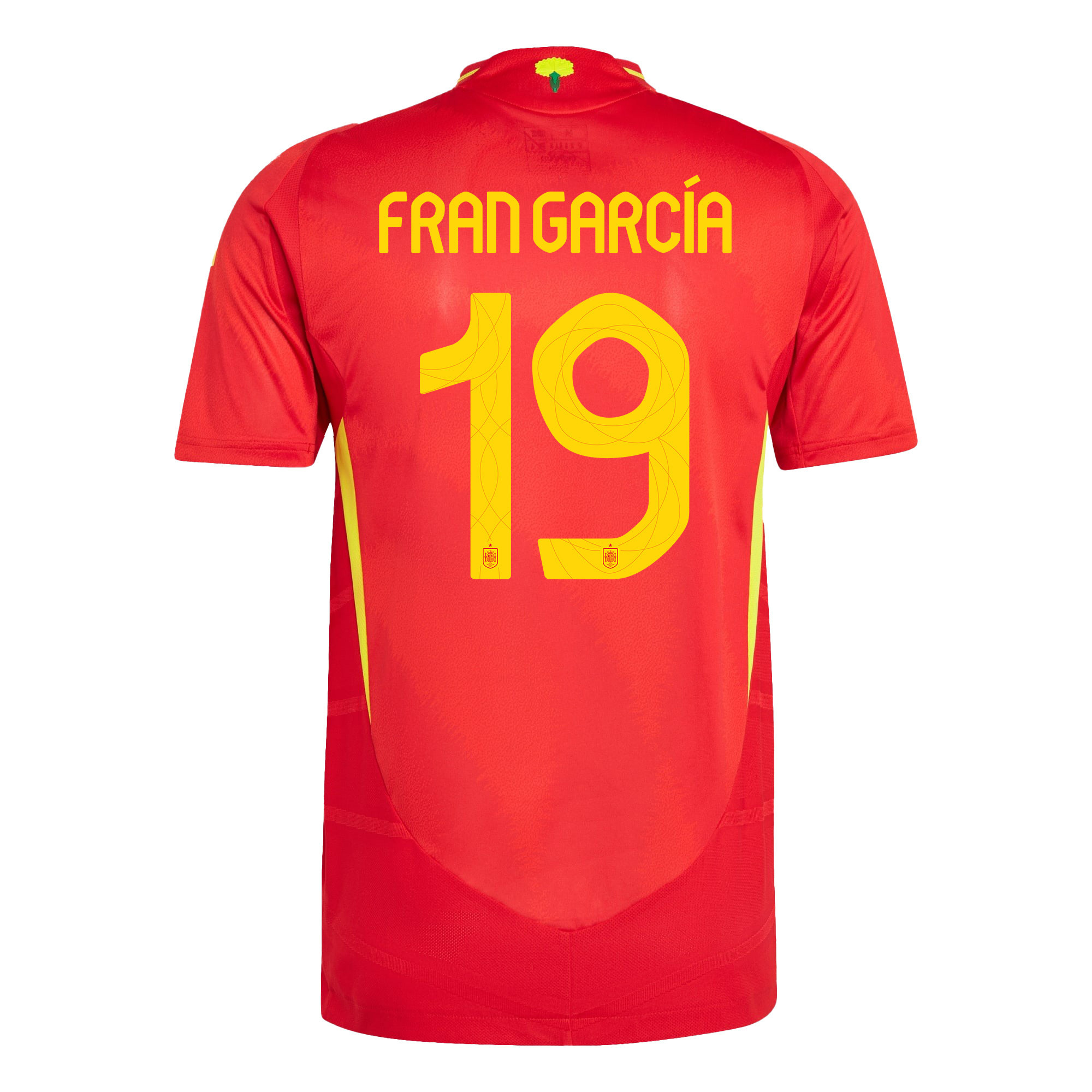Fran García 19 Spain National Team 2024 Home Men Jersey - Red