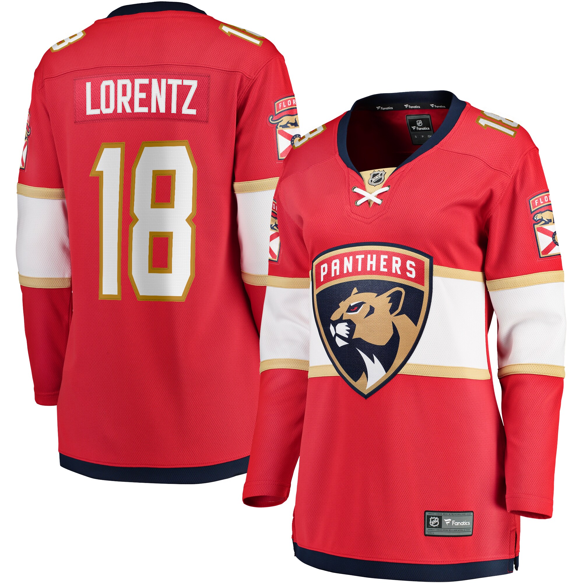 Steven Lorentz Florida Panthers Fanatics Women's Home Breakaway Player Jersey - Red