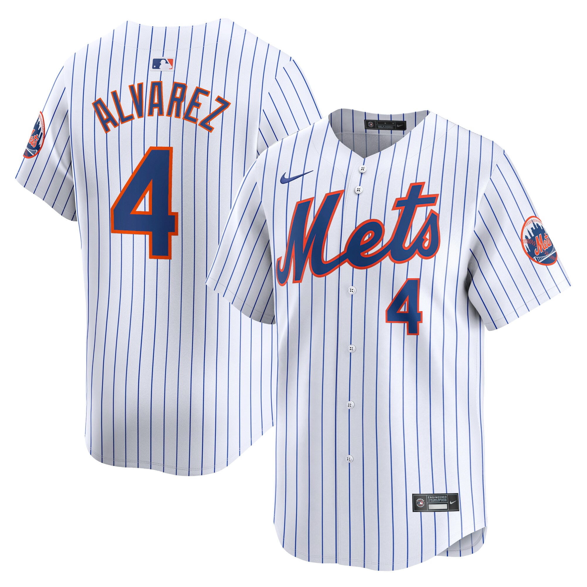 Francisco Alvarez New York Mets  Home Limited Player Jersey - White
