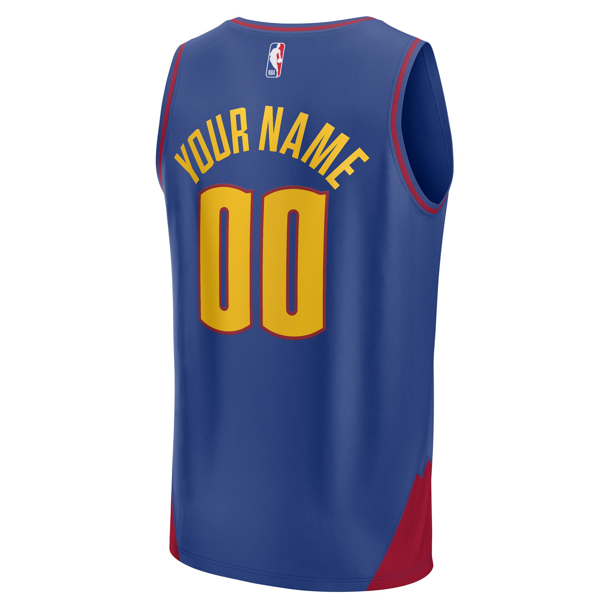 Denver Nuggets Fanatics Youth Fast Break Replica Custom Jersey - Statement Edition - Blue