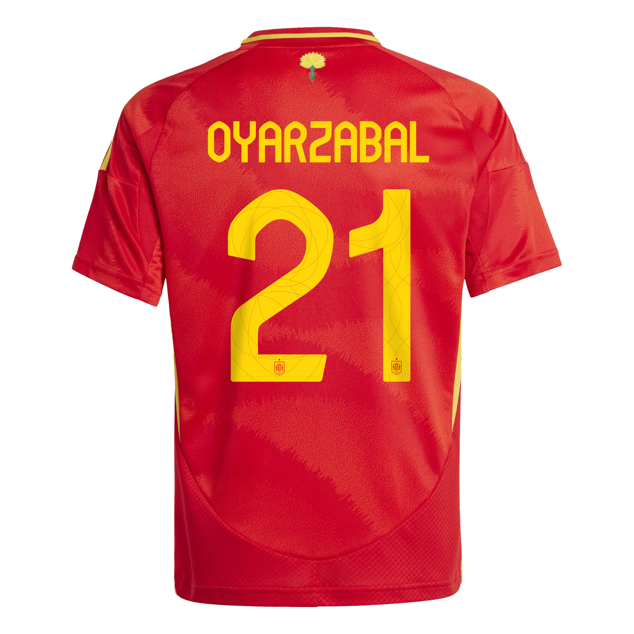 Mikel Oyarzabal 21 Spain National Team 2024 Home YOUTH Jersey - Red