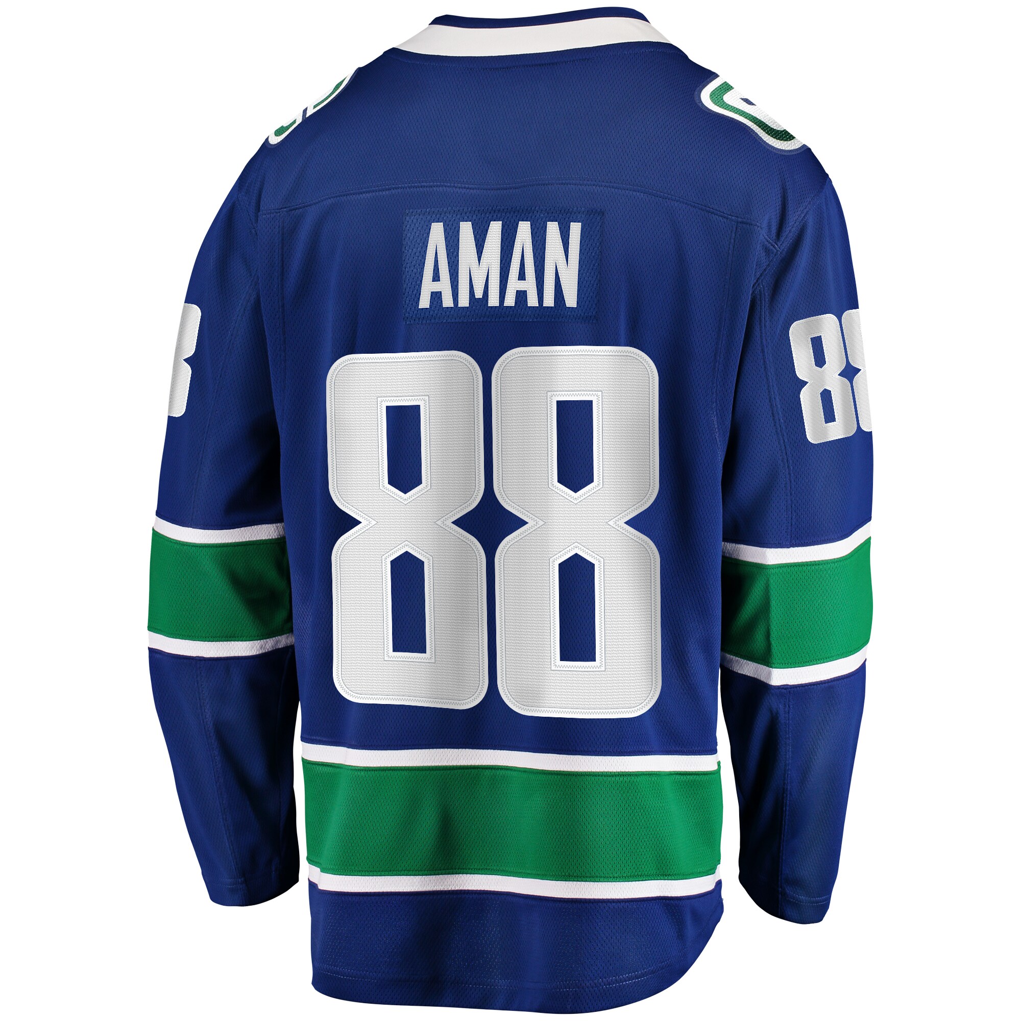 Nils Aman Vancouver Canucks Fanatics Home Premier Breakaway Player Jersey - Blue