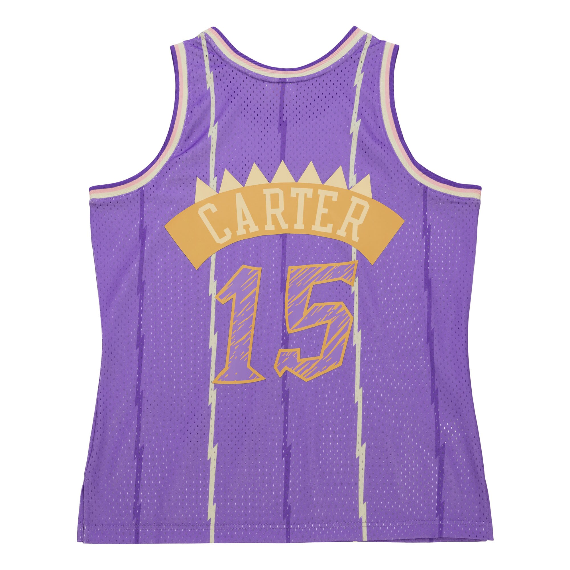 Vince Carter Toronto Raptors Mitchell & Ness 1998\/99 Swingman Sidewalk Sketch Jersey - Purple