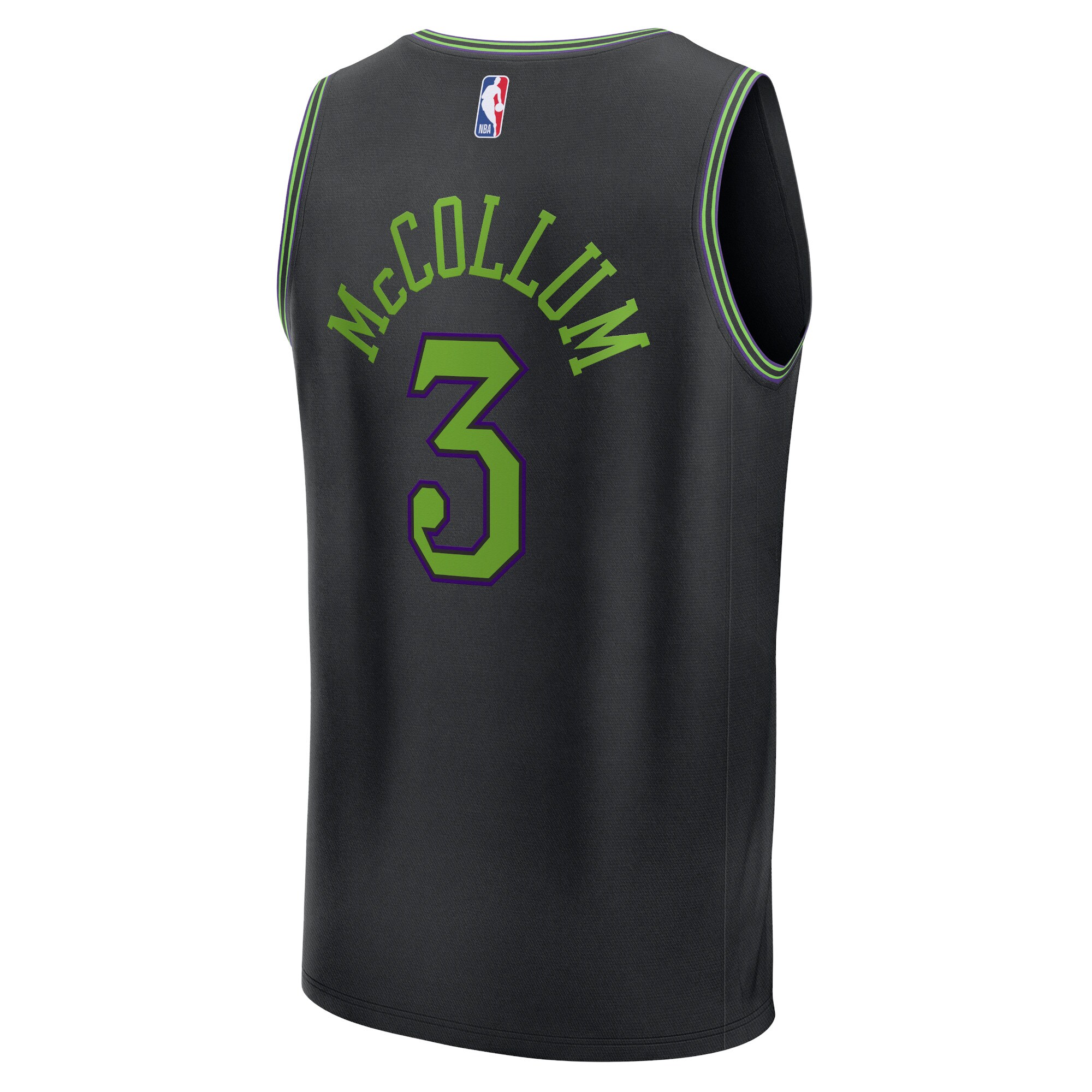 CJ McCollum New Orleans Pelicans Fanatics Fast Break Jersey - Black - City Edition