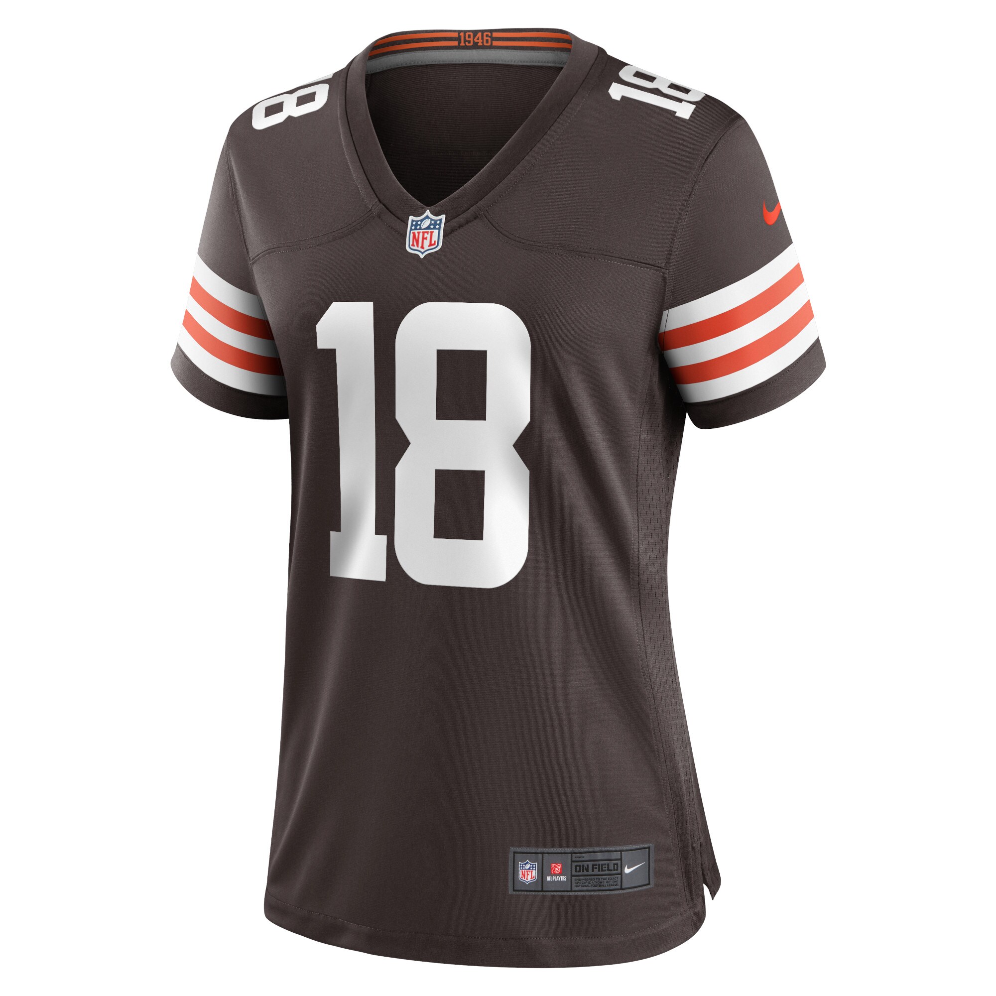 David Bell Cleveland Browns  Women's Game Jersey - Brown