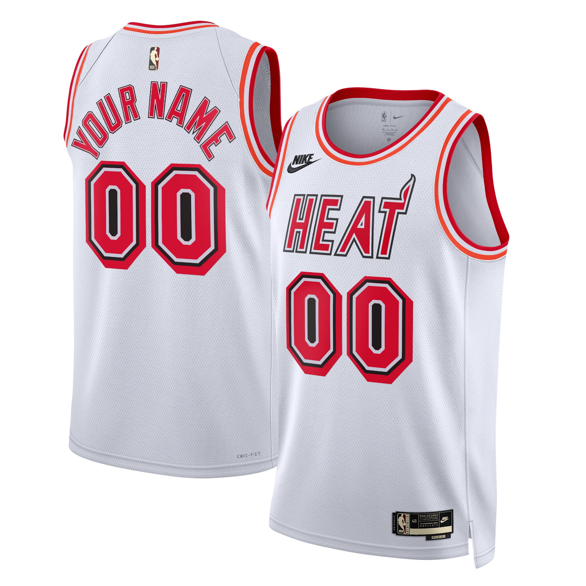 Miami Heat  Unisex 2022\/23 Custom Swingman Jersey - Classic Edition - White