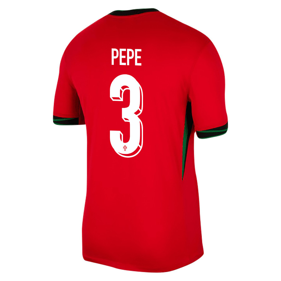 Pepe 3 Portugal National Team 2024/25 Home Men Jersey - Red