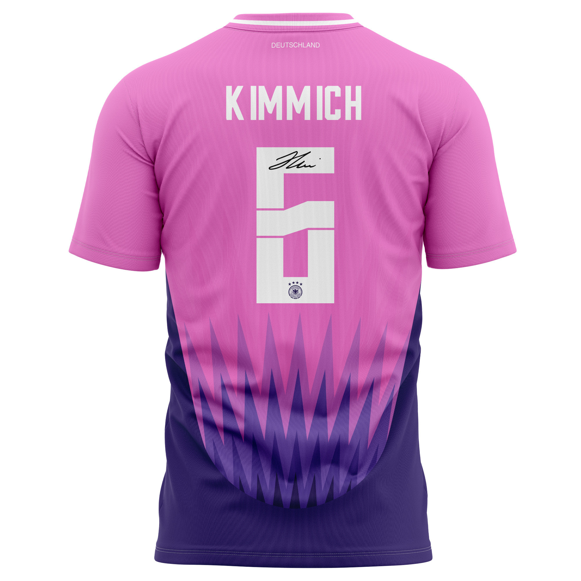 Joshua Kimmich 6 Signed Germany National Team 2024 Away Kits AOP T-shirt Autographed- Purple