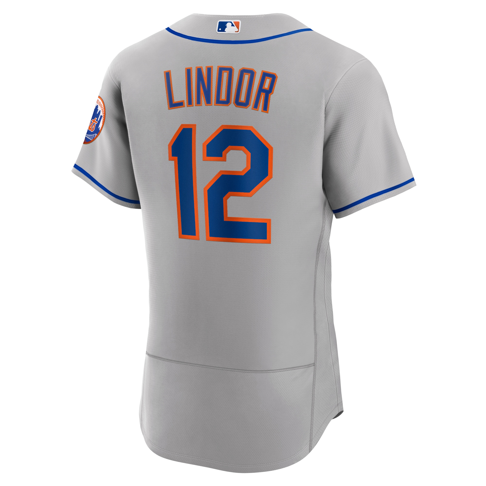 Francisco Lindor New York Mets  Road Authentic Player Jersey - Gray