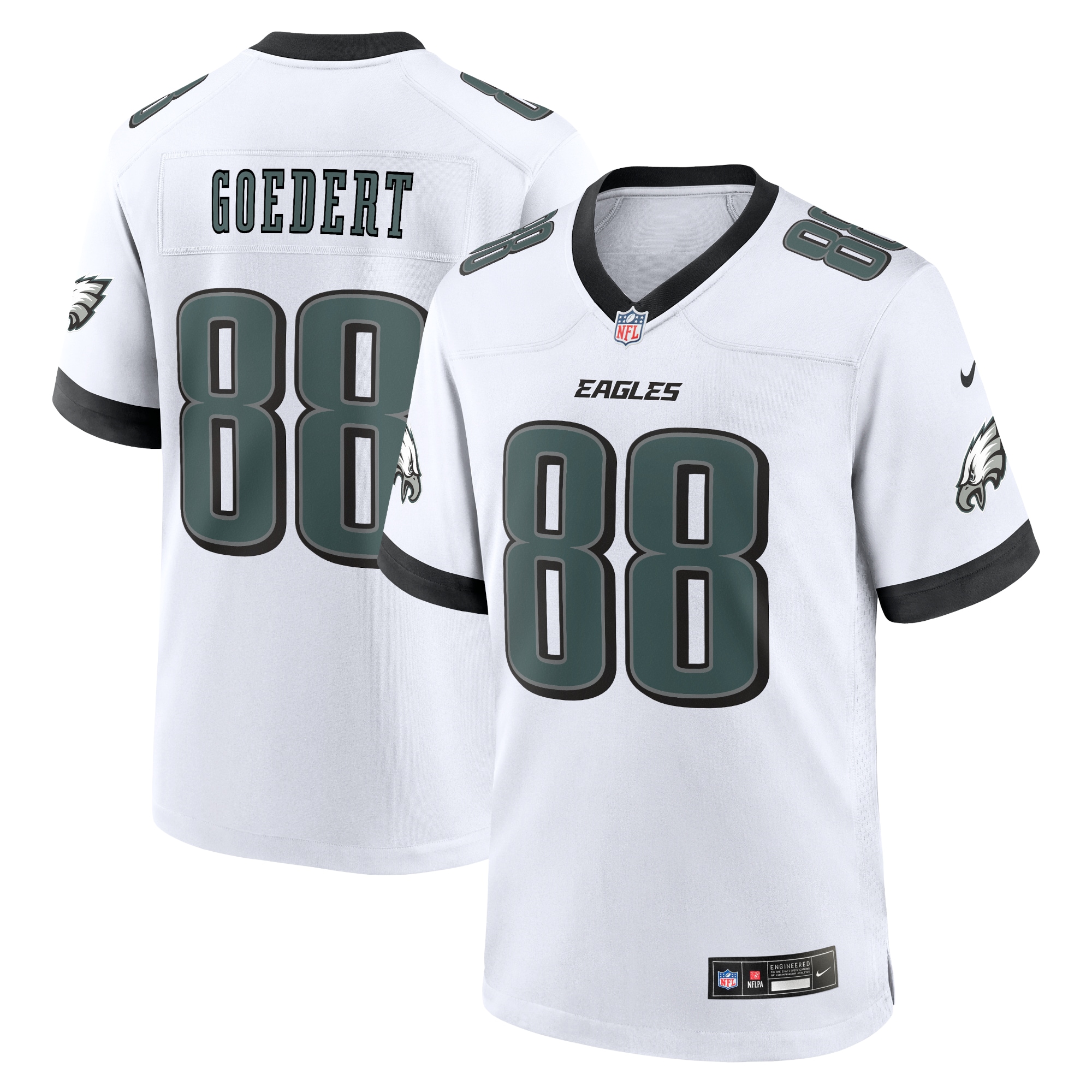 Dallas Goedert Philadelphia Eagles  White Game Jersey - White