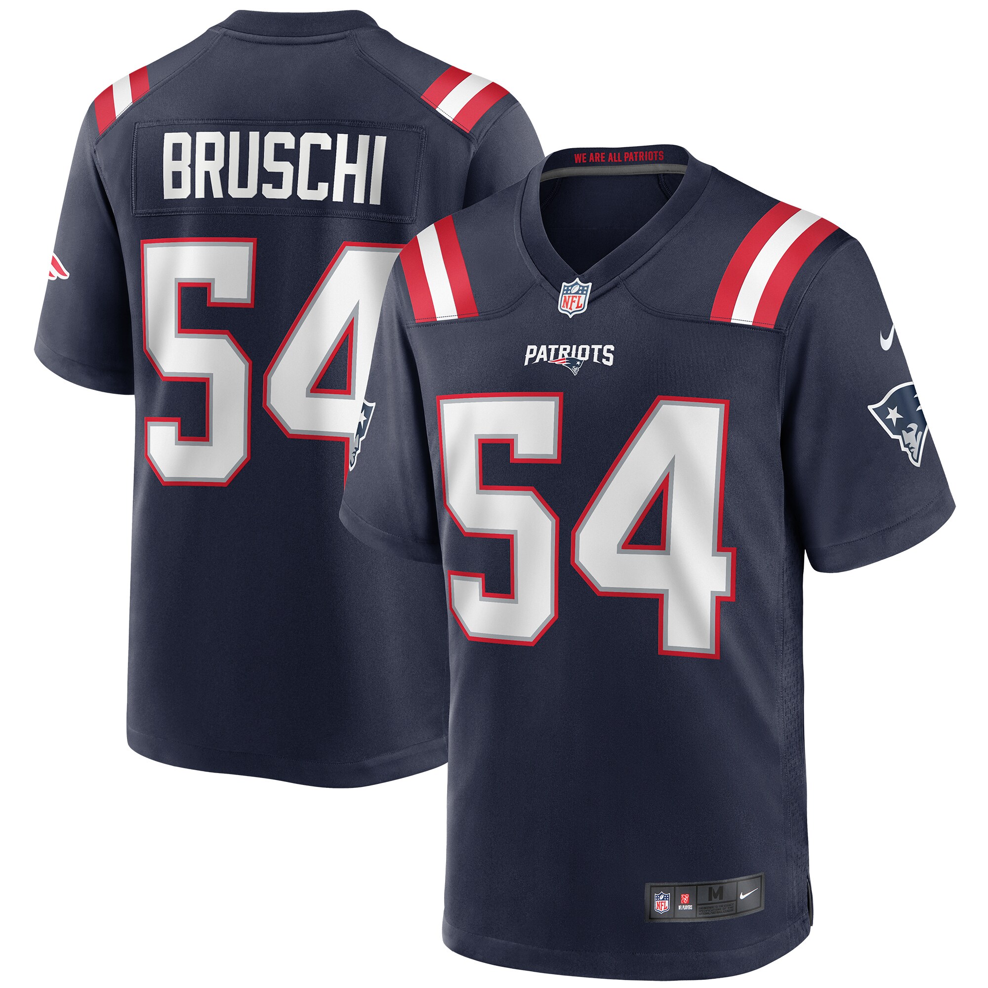 Tedy Bruschi New England Patriots  Game Retired Player Jersey - Navy