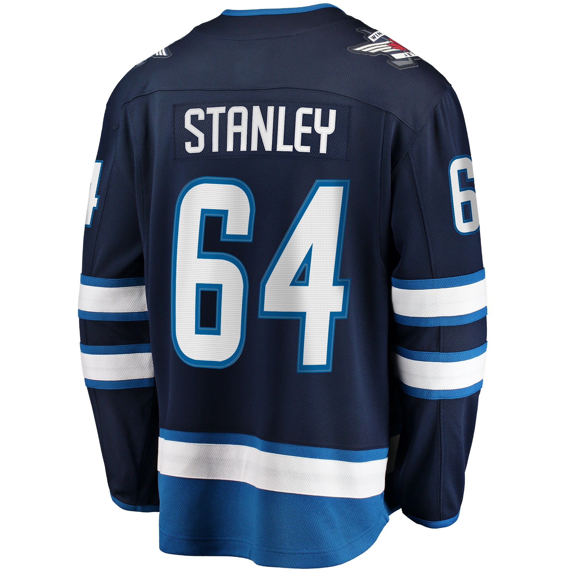 Logan Stanley Winnipeg Jets Fanatics Home Premier Breakaway Player Jersey - Navy