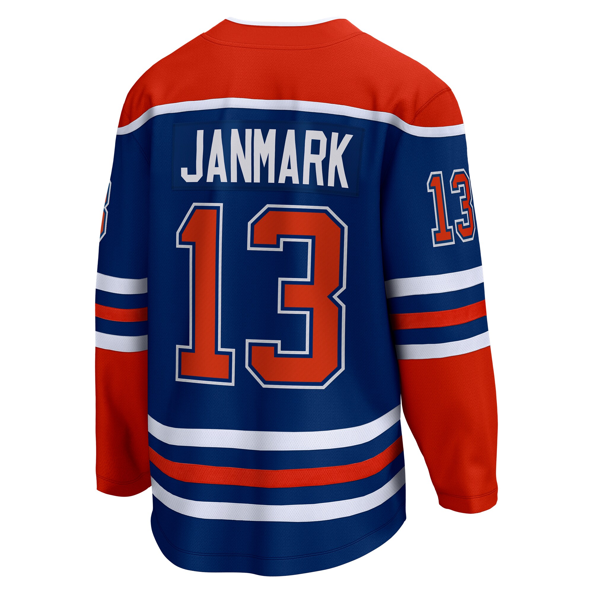 Mattias Janmark Edmonton Oilers Fanatics Home Breakaway Jersey - Royal