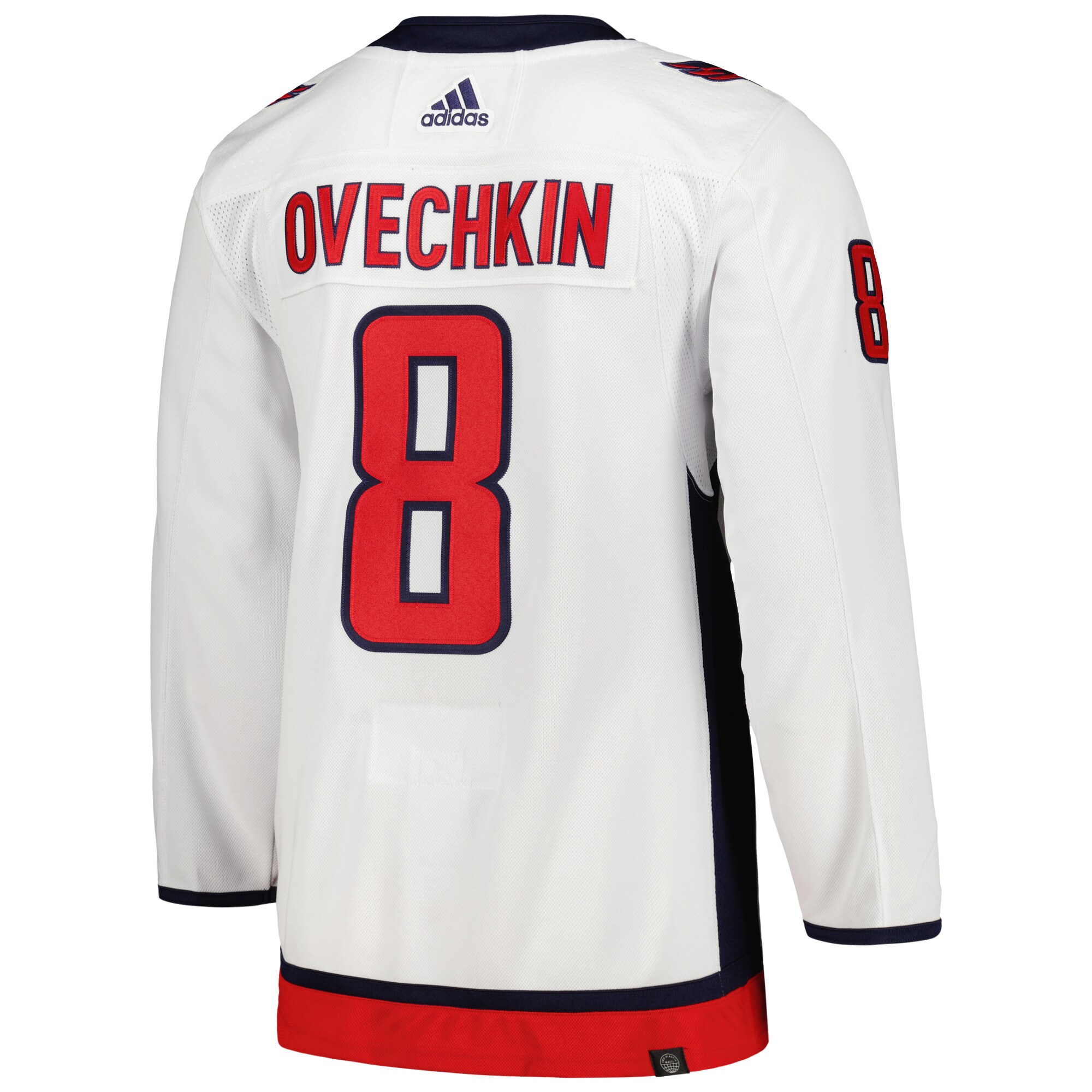 Alexander Ovechkin Washington Capitals adidas Away Captain Primegreen Authentic Player Jersey - White