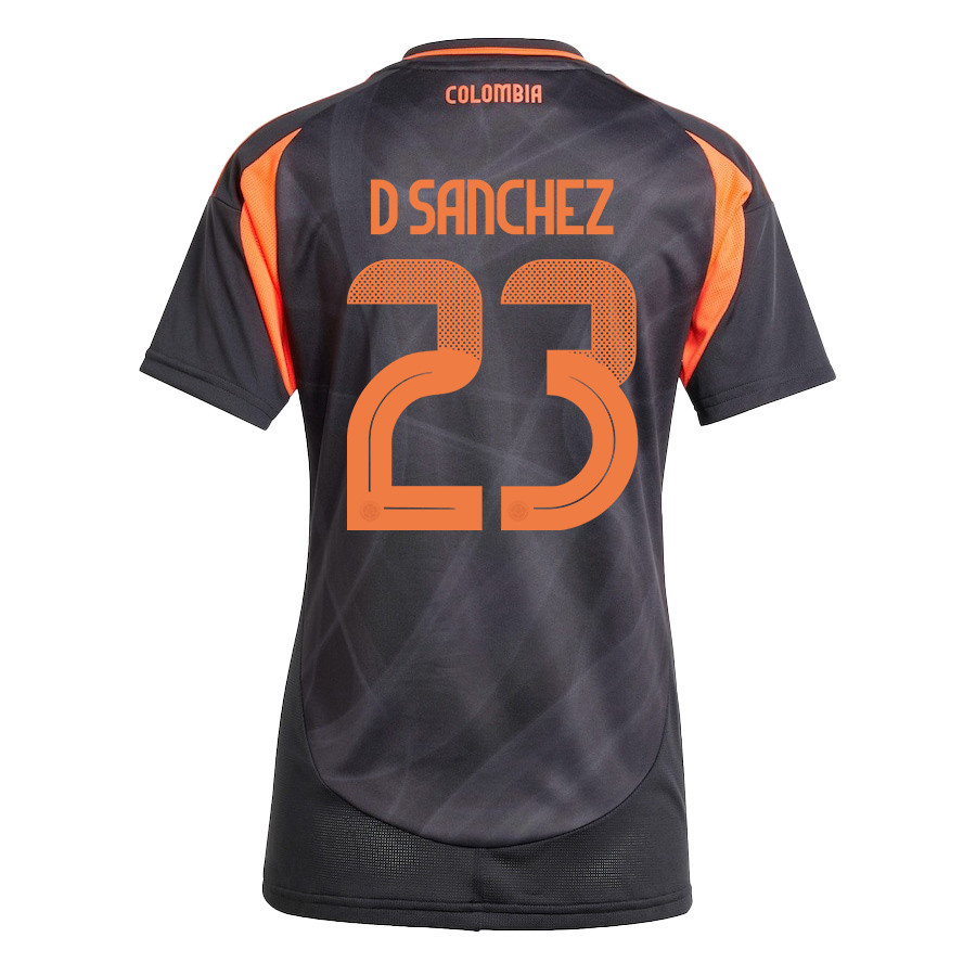Davinson Sánchez 23 Colombia National Team 2024/25 Away Women Jersey - Black