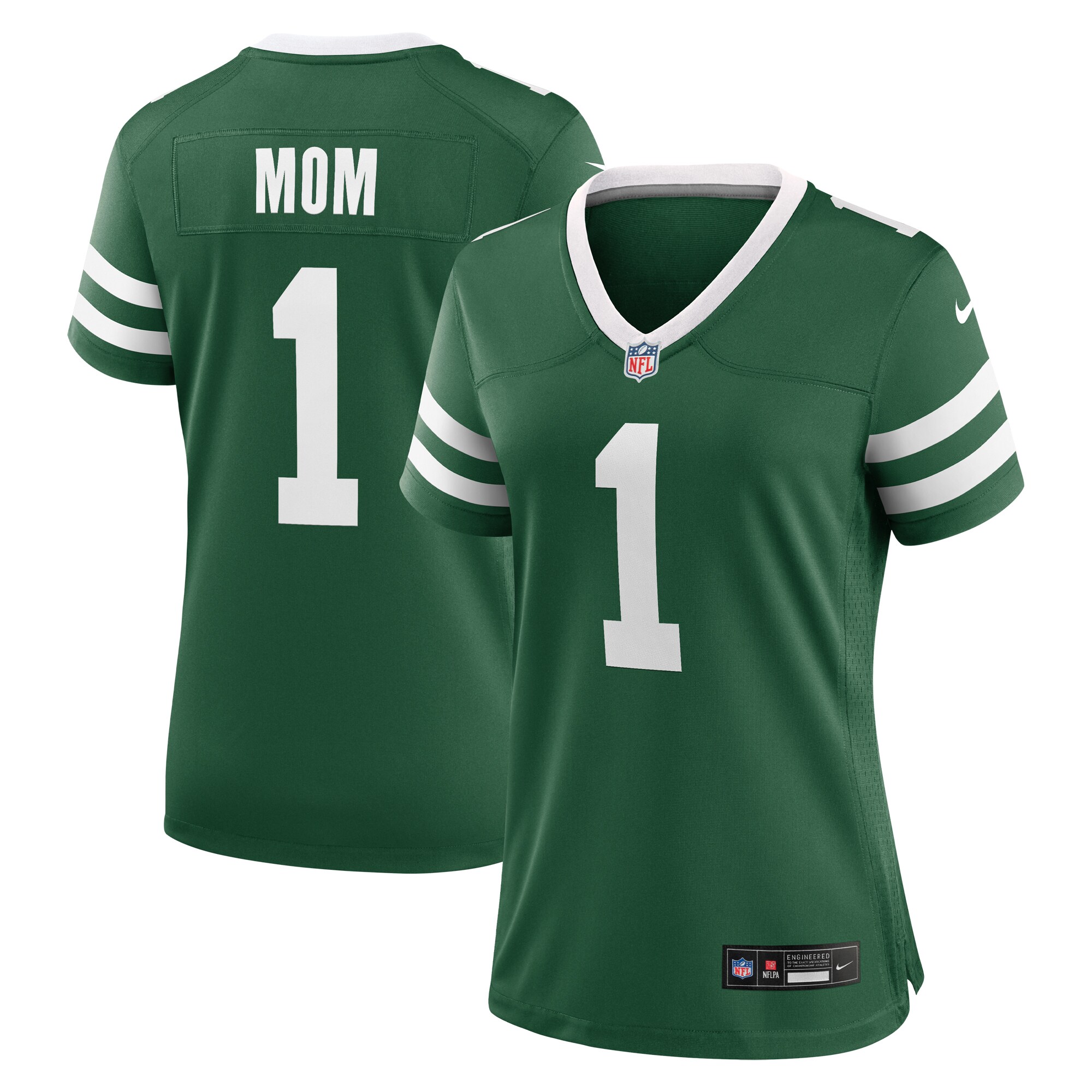 New York Jets  Women's #1 Mom Game Jersey - Legacy Green
