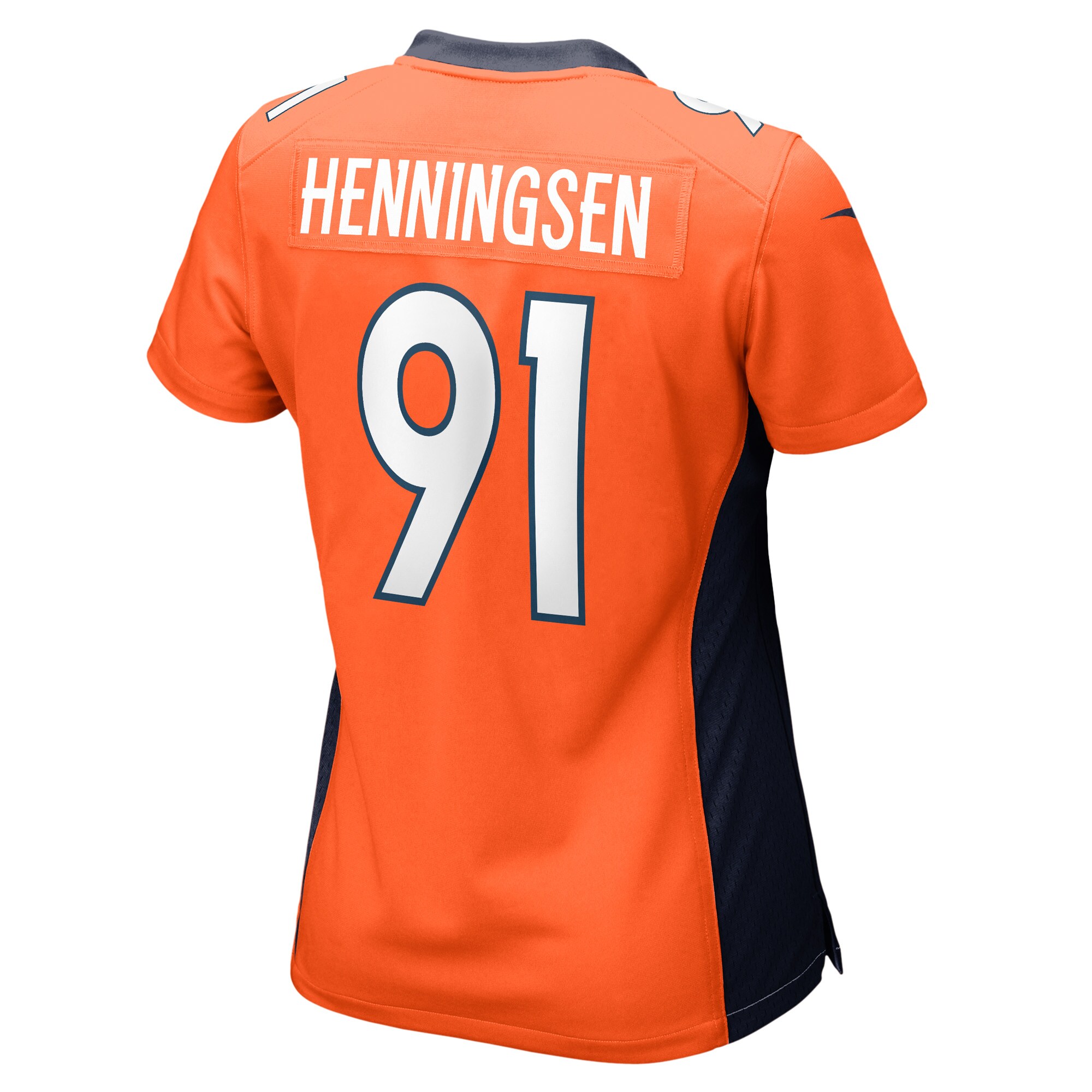 Matt Henningsen Denver Broncos  Women's Game Player Jersey - Orange