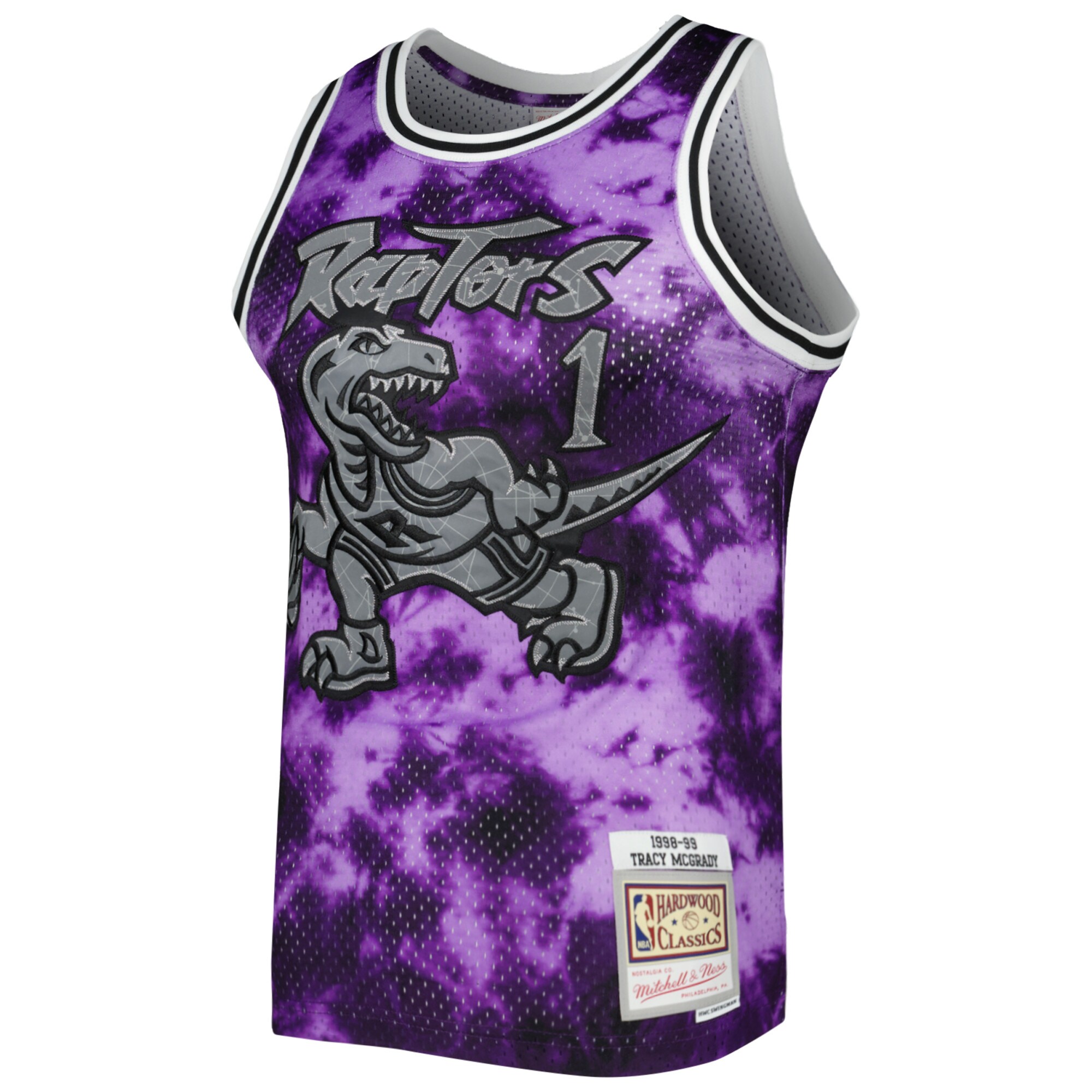 Tracy McGrady Toronto Raptors Mitchell & Ness 1998\/99 Galaxy Swingman Jersey - Purple