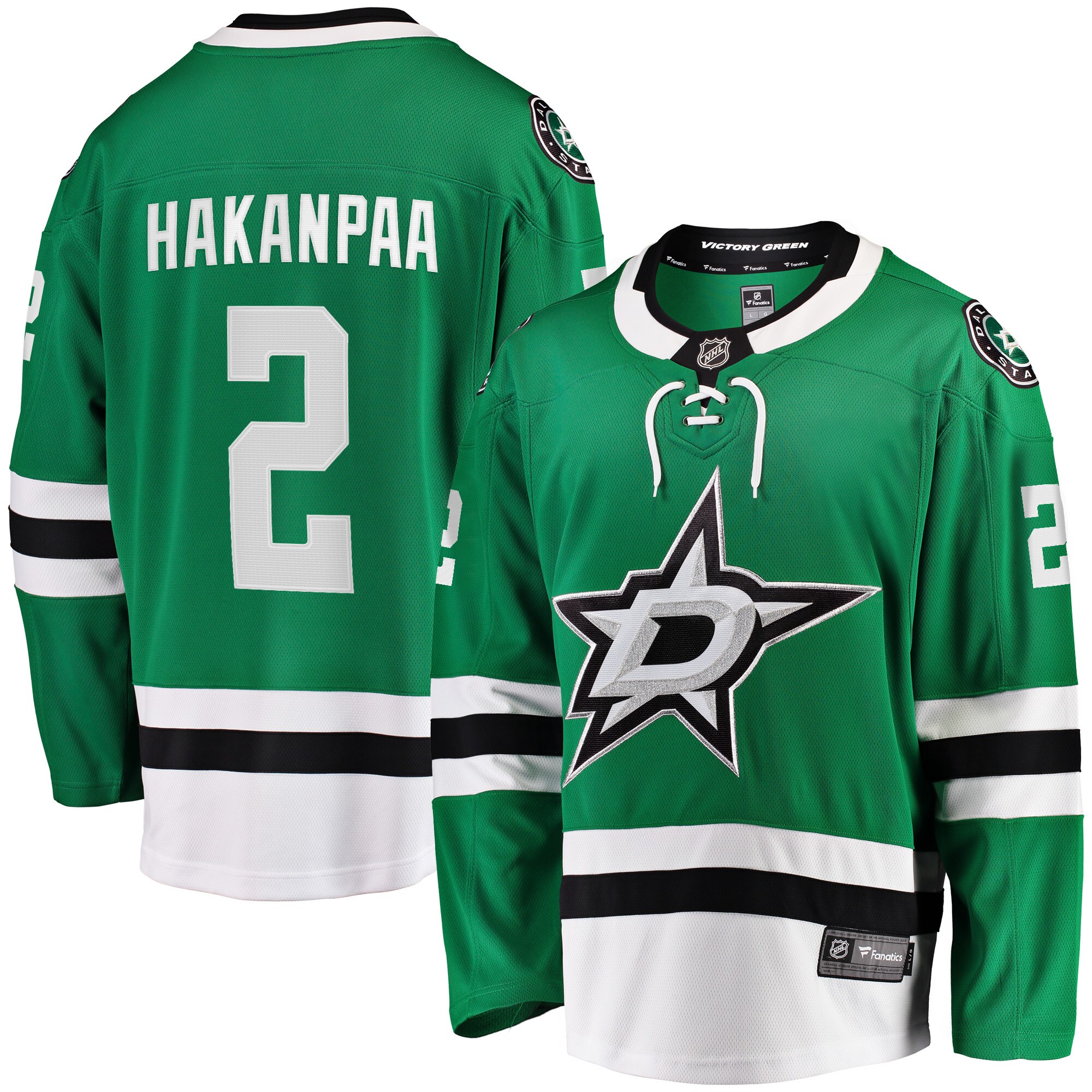 Jani Hakanpaa Dallas Stars Fanatics Home Breakaway Player Jersey - Kelly Green