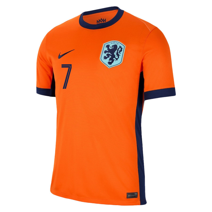 Mats Wieffer 7 Netherlands National Team 2024/25 Home Men Jersey - Orange