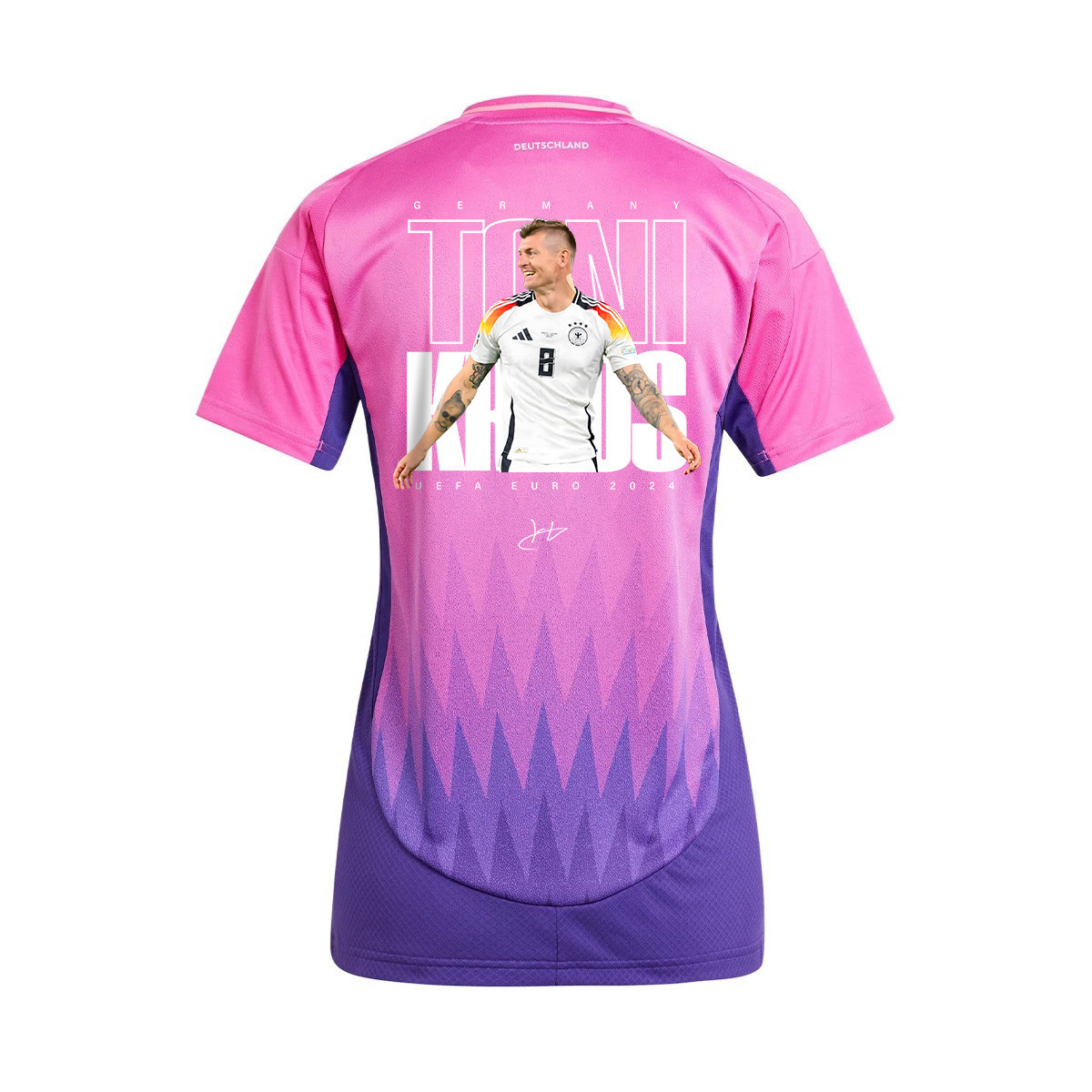 Toni Kroos 8 Signed Legacy Germany National Team 2024 Away WOMEN Jersey - Purple