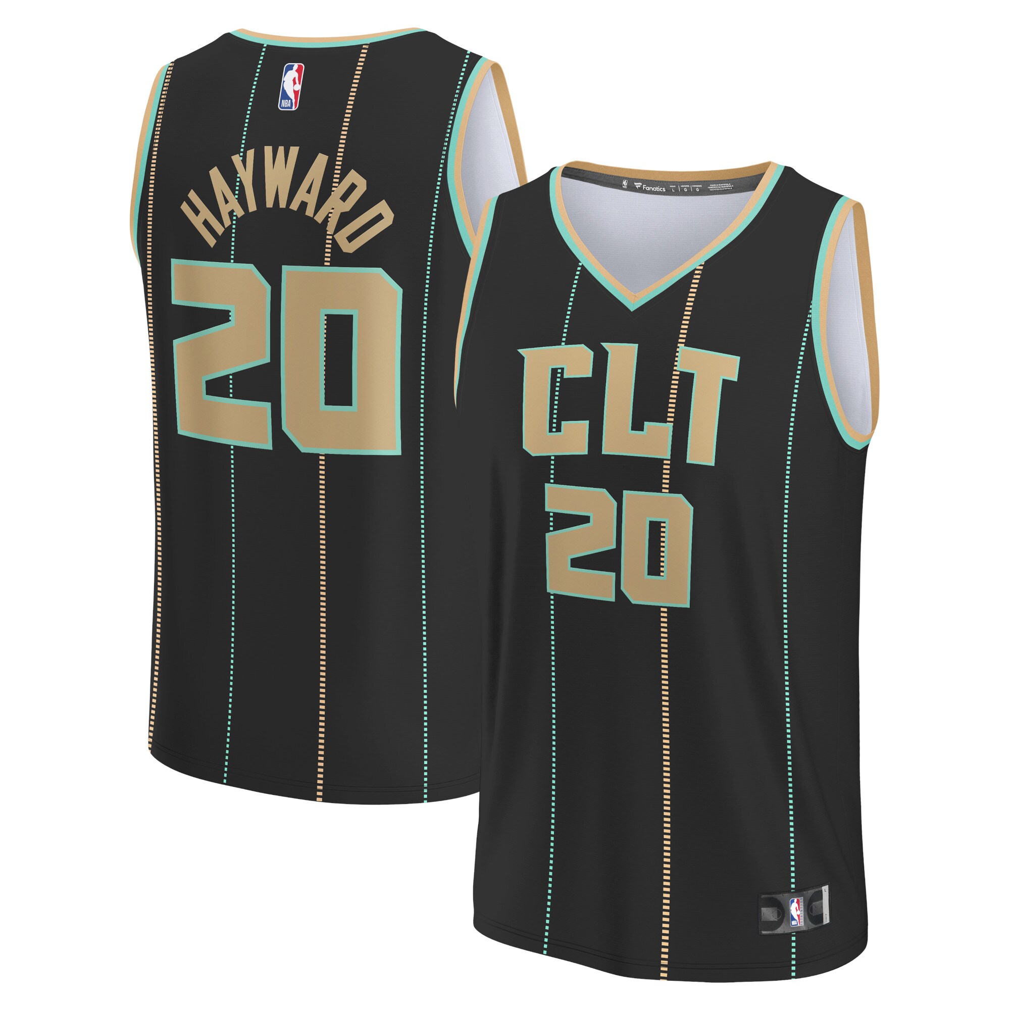 Gordon Hayward Charlotte Hornets Fanatics Fastbreak Jersey - City Edition - Black