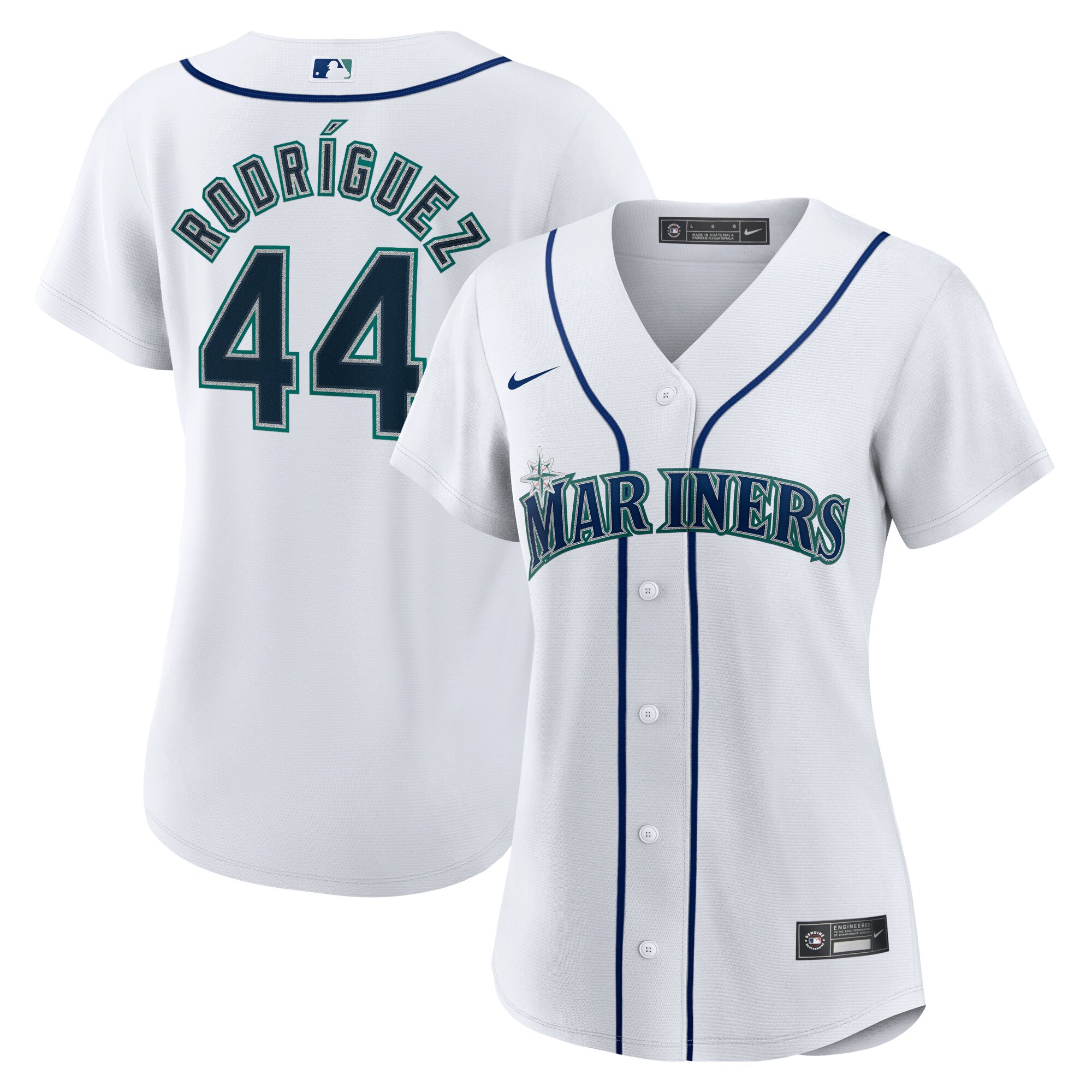 Julio Rodriguez Seattle Mariners  Women's Home Replica Player Jersey - White