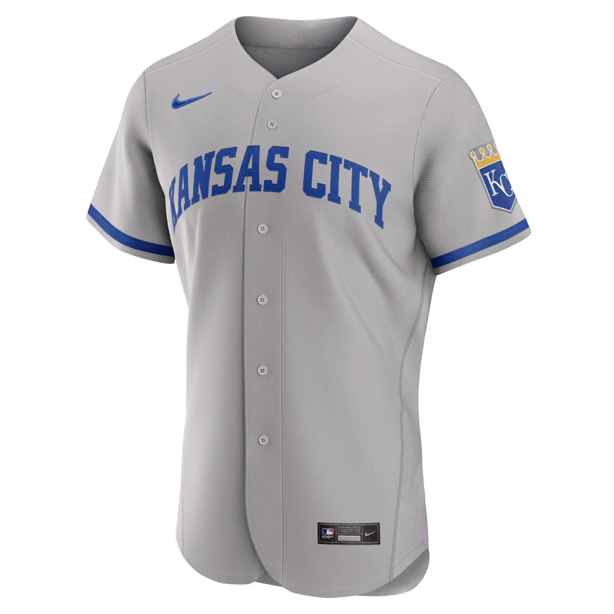Kansas City Royals  2022 Road Authentic Jersey - Gray