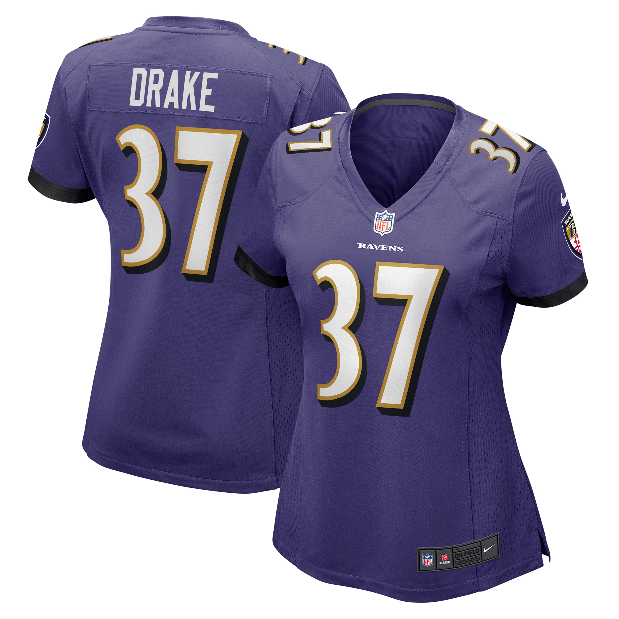 Kenyan Drake Baltimore Ravens  Women's  Game Jersey -  Purple