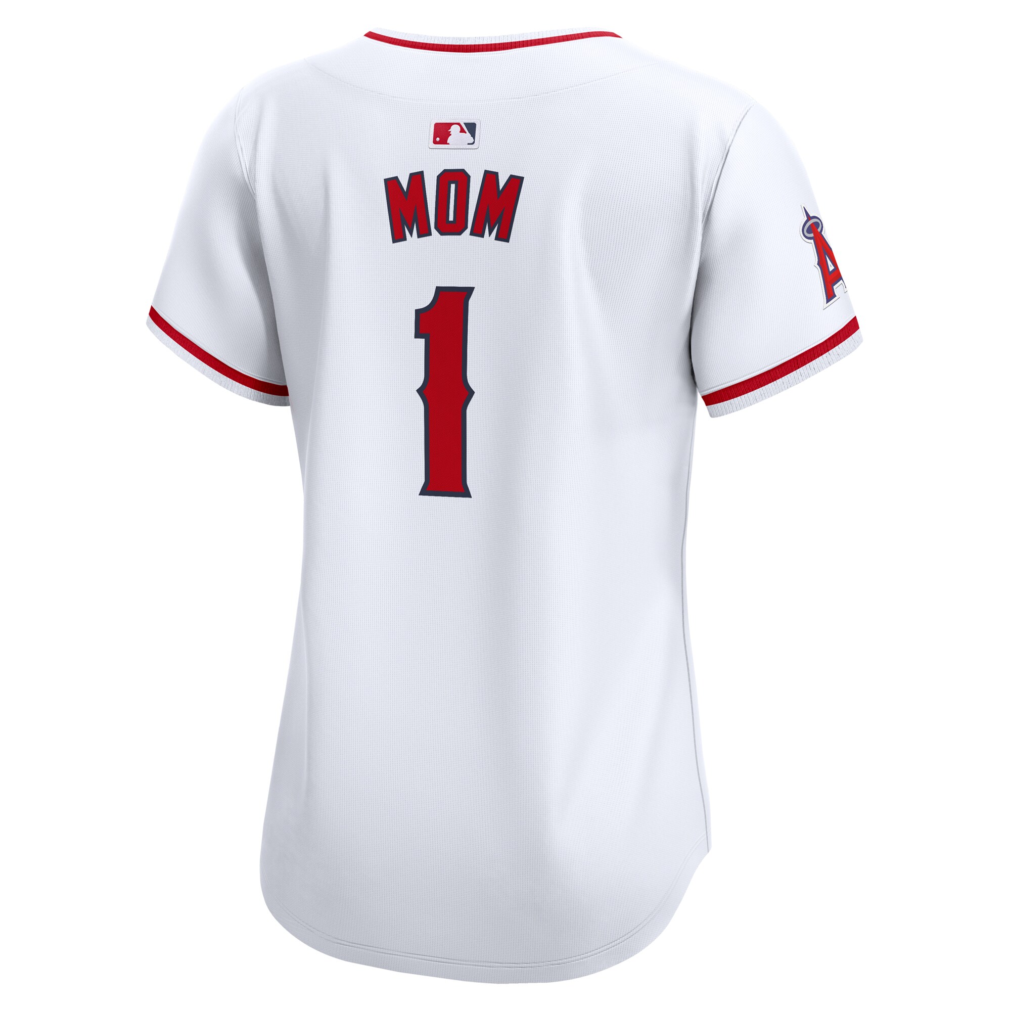 Los Angeles Angels  Women's #1 Mom Home Limited Jersey - White